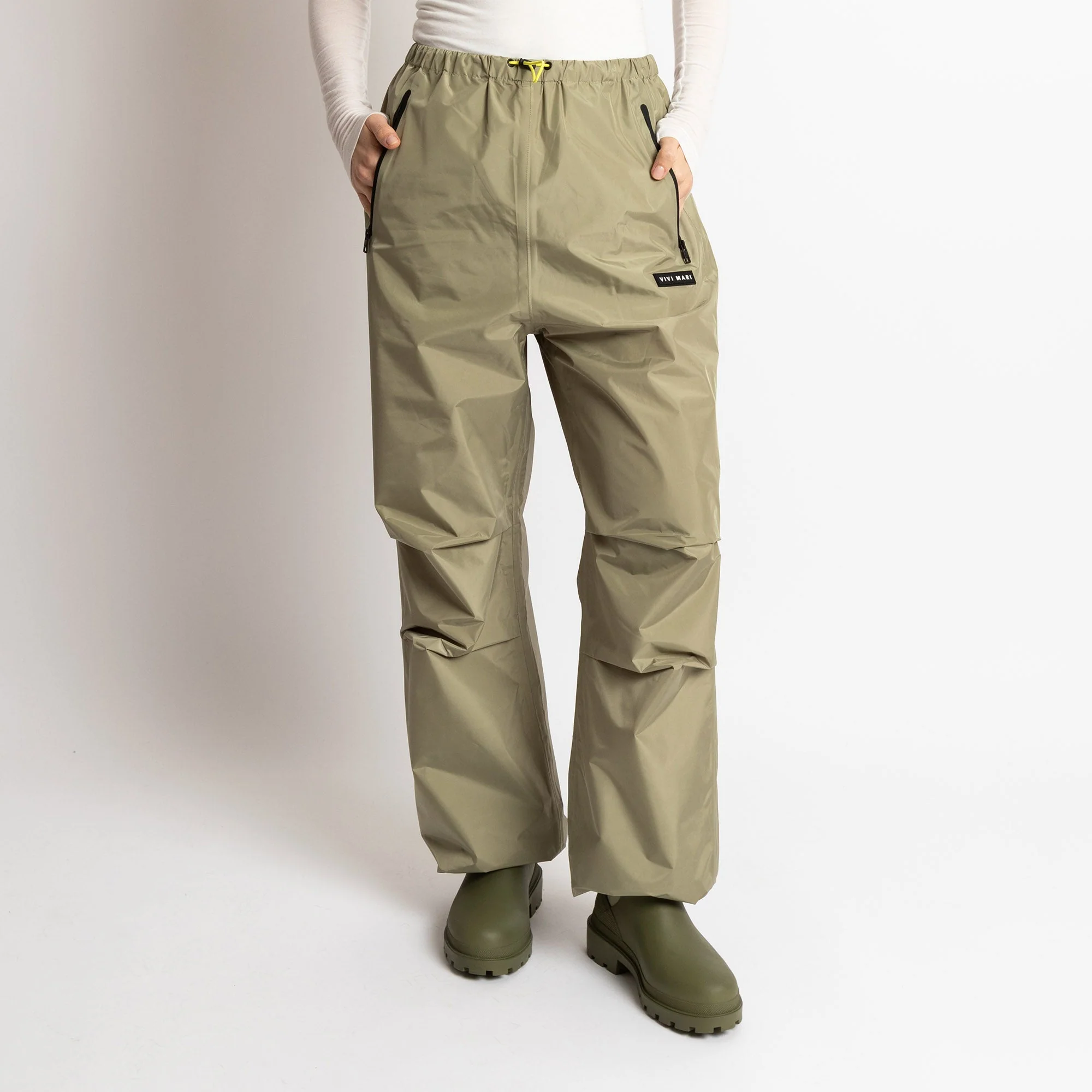 Rain Pants solid pale olive - Image 8