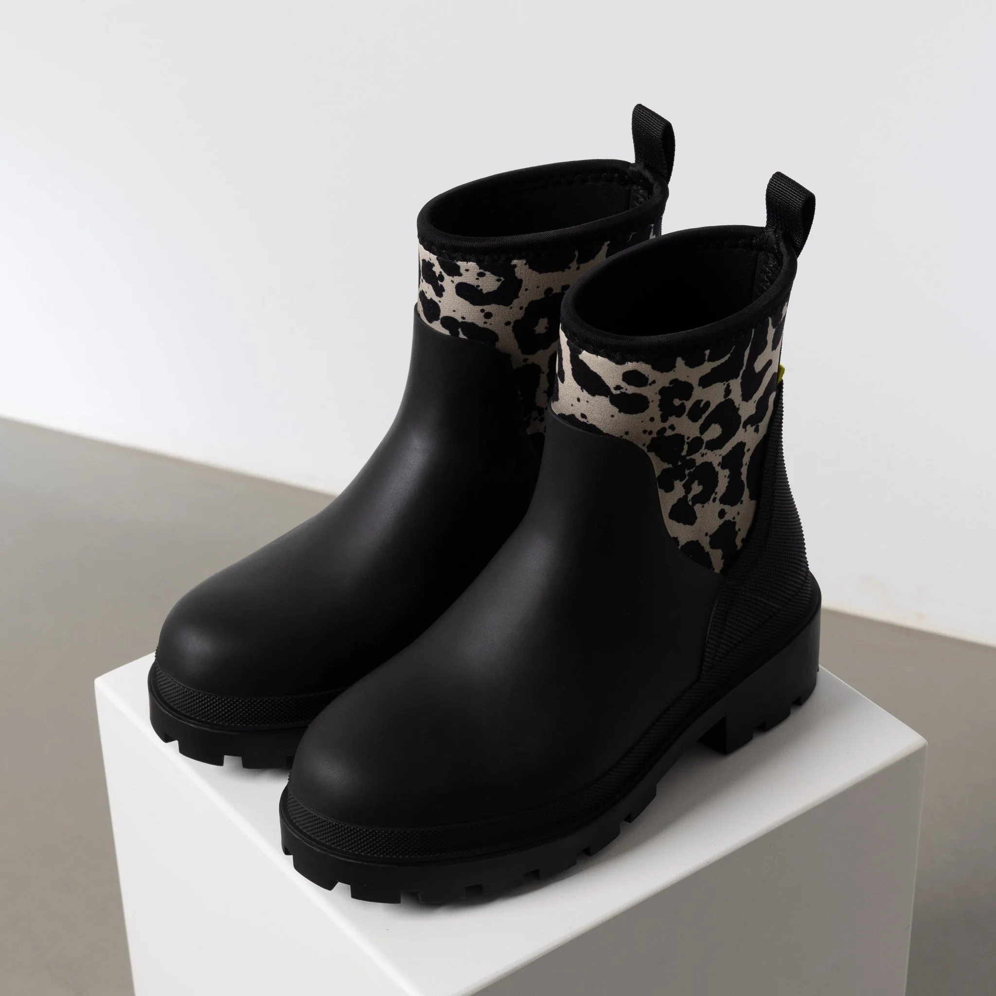 Rainboots short black/leo black-sand - Image 12