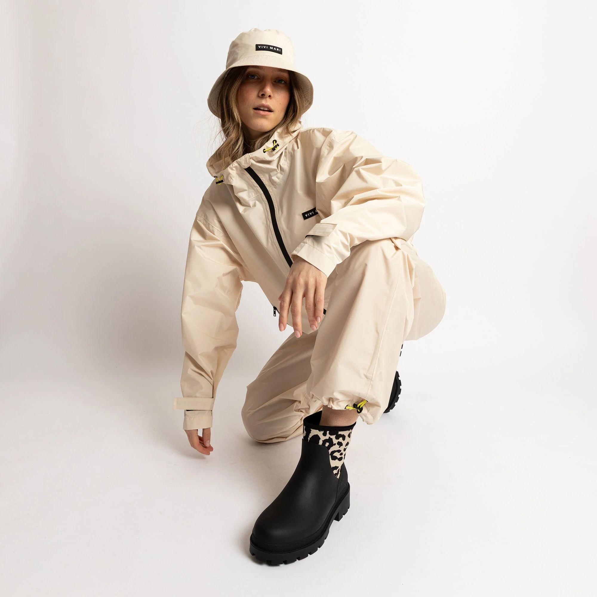 Rainboots short black/leo black-sand - Image 15