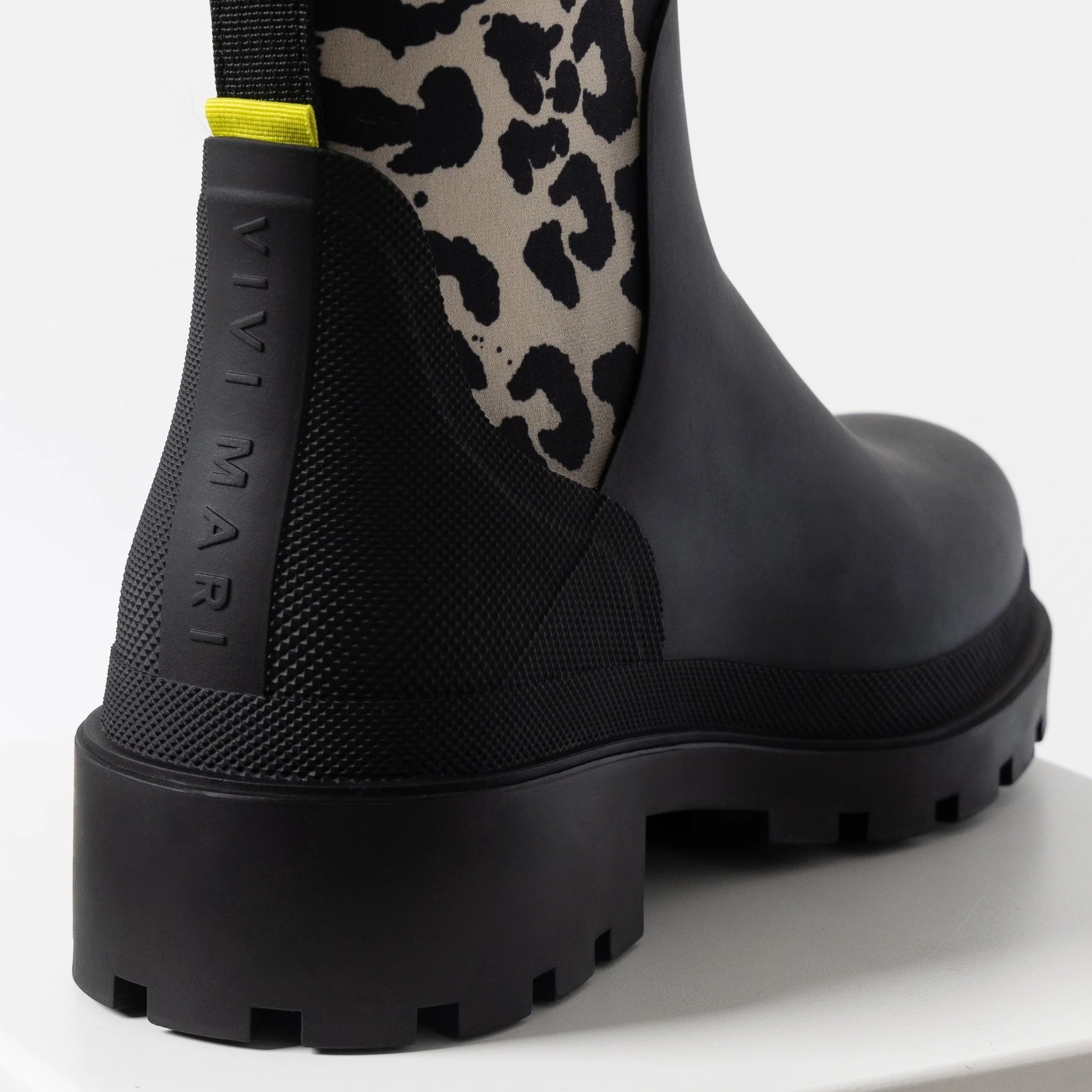 Rainboots short black/leo black-sand - Image 3