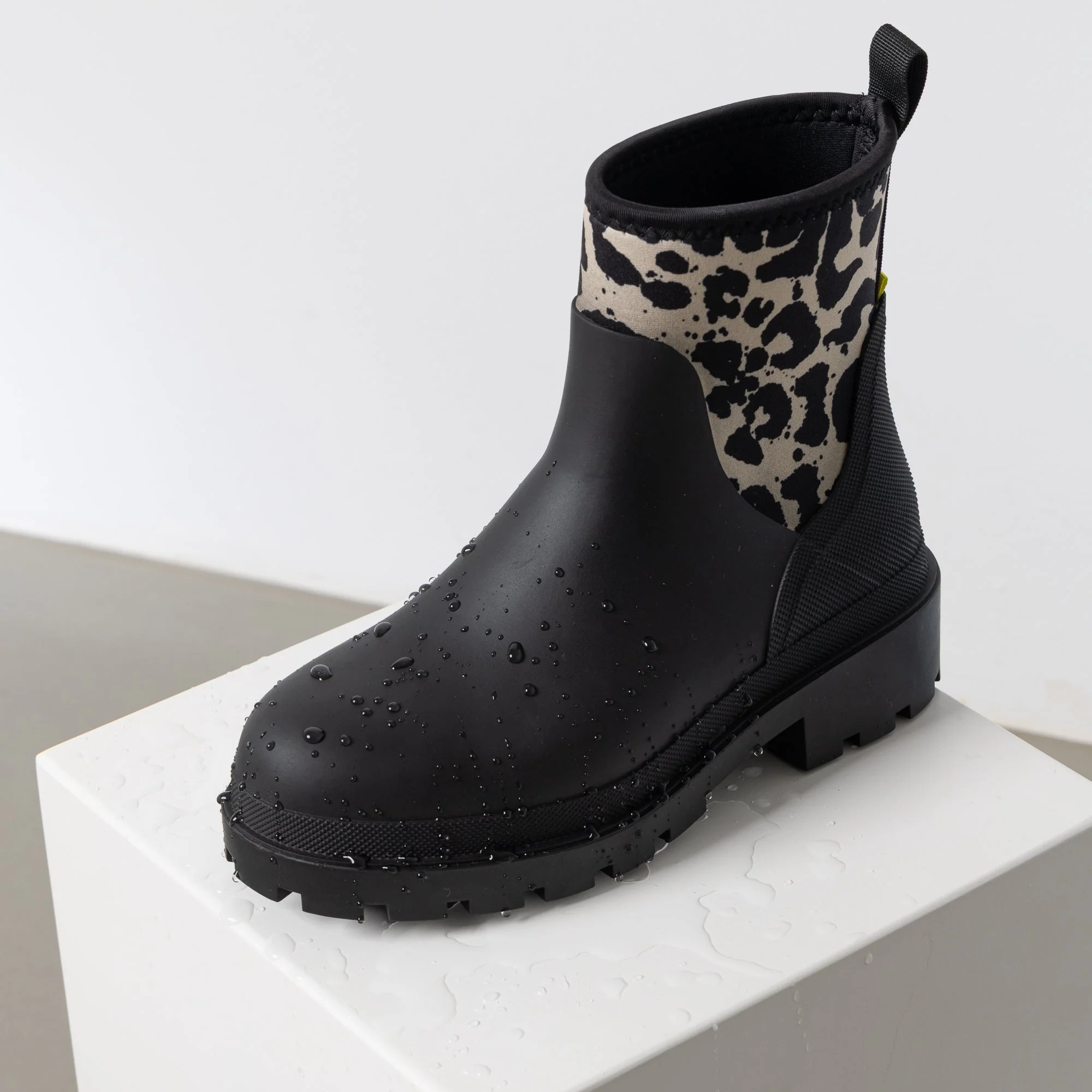 Rainboots short black/leo black-sand - Image 4