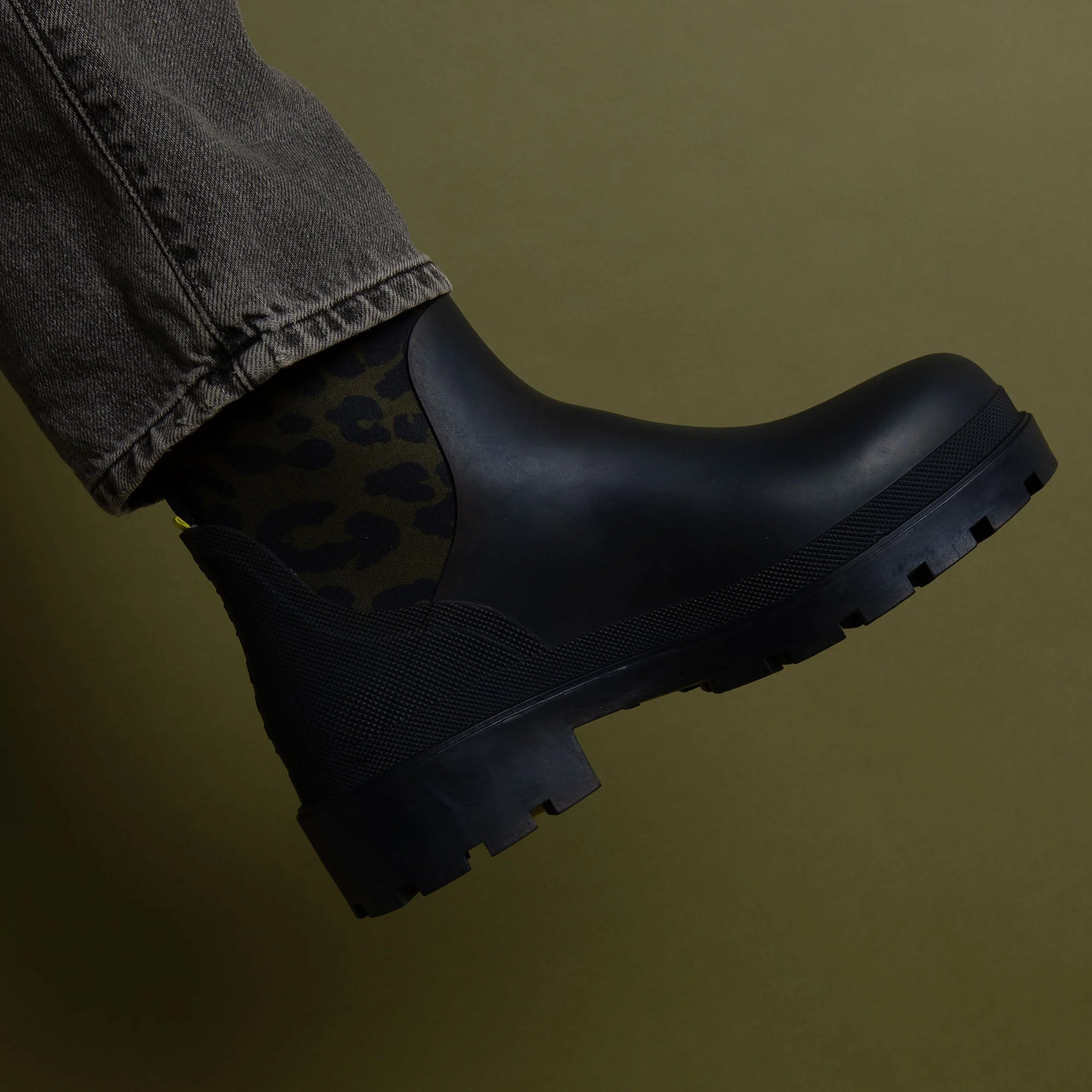 Rainboots short navy/leo navy-olive - Image 11