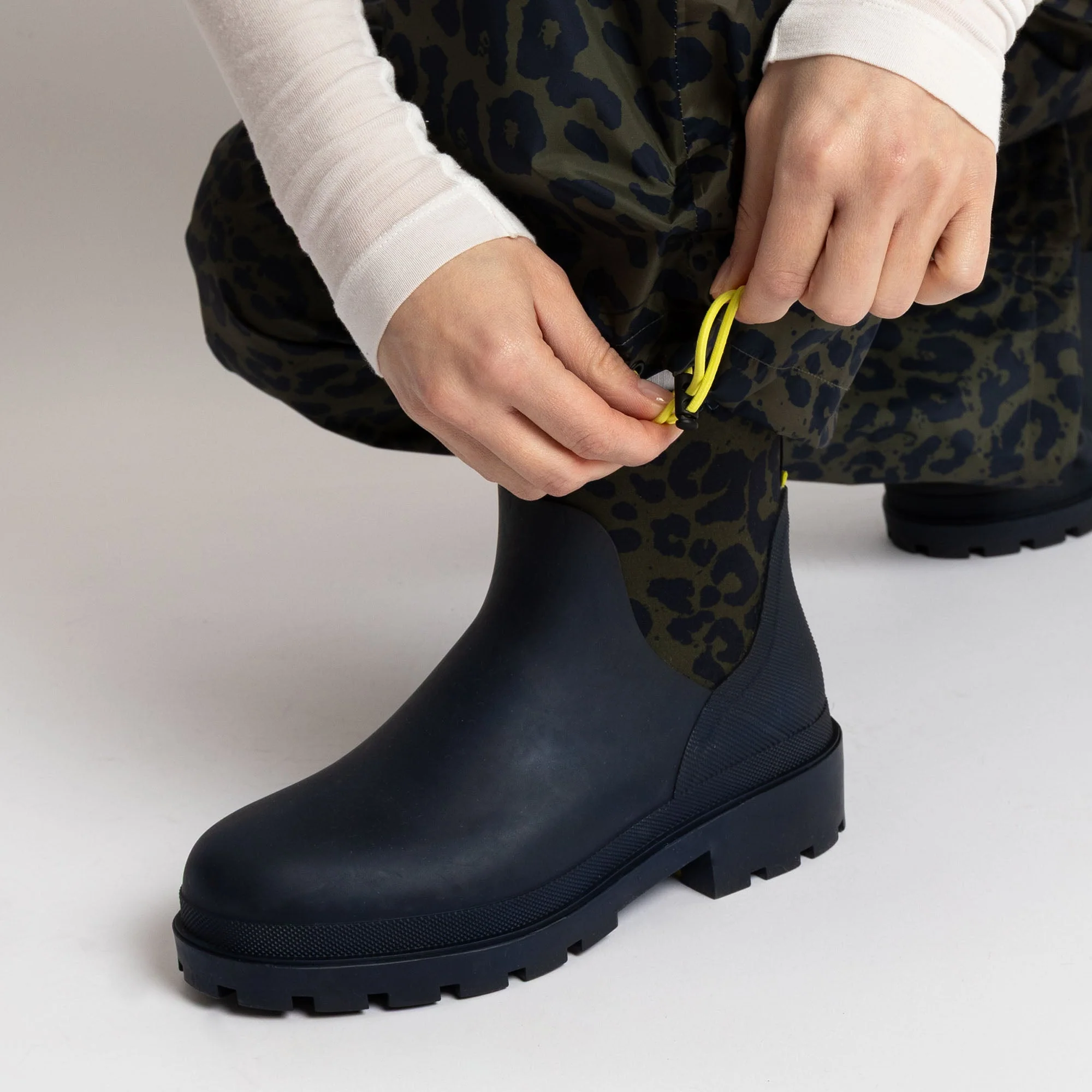 Rainboots short navy/leo navy-olive - Image 14