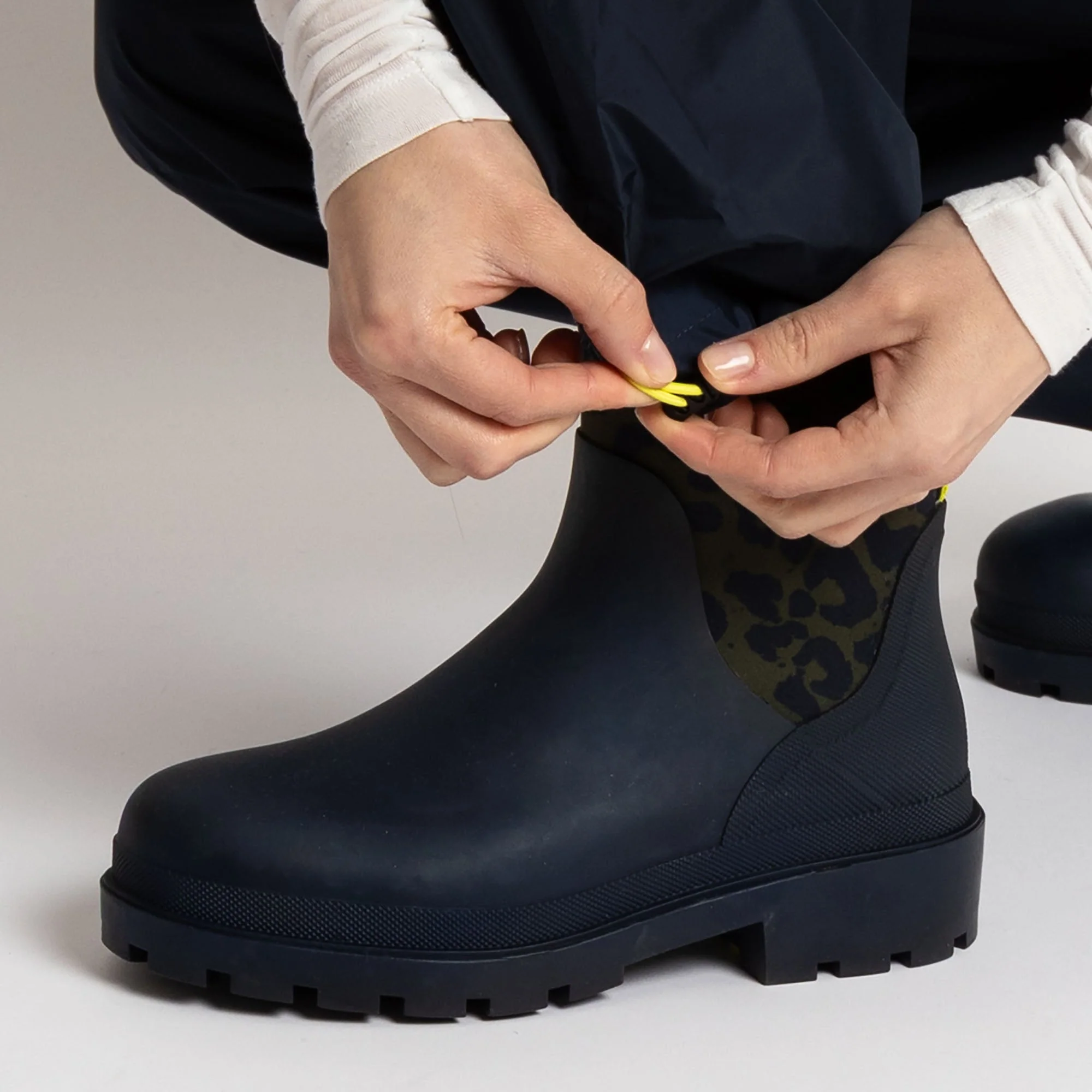 Rainboots short navy/leo navy-olive - Image 15
