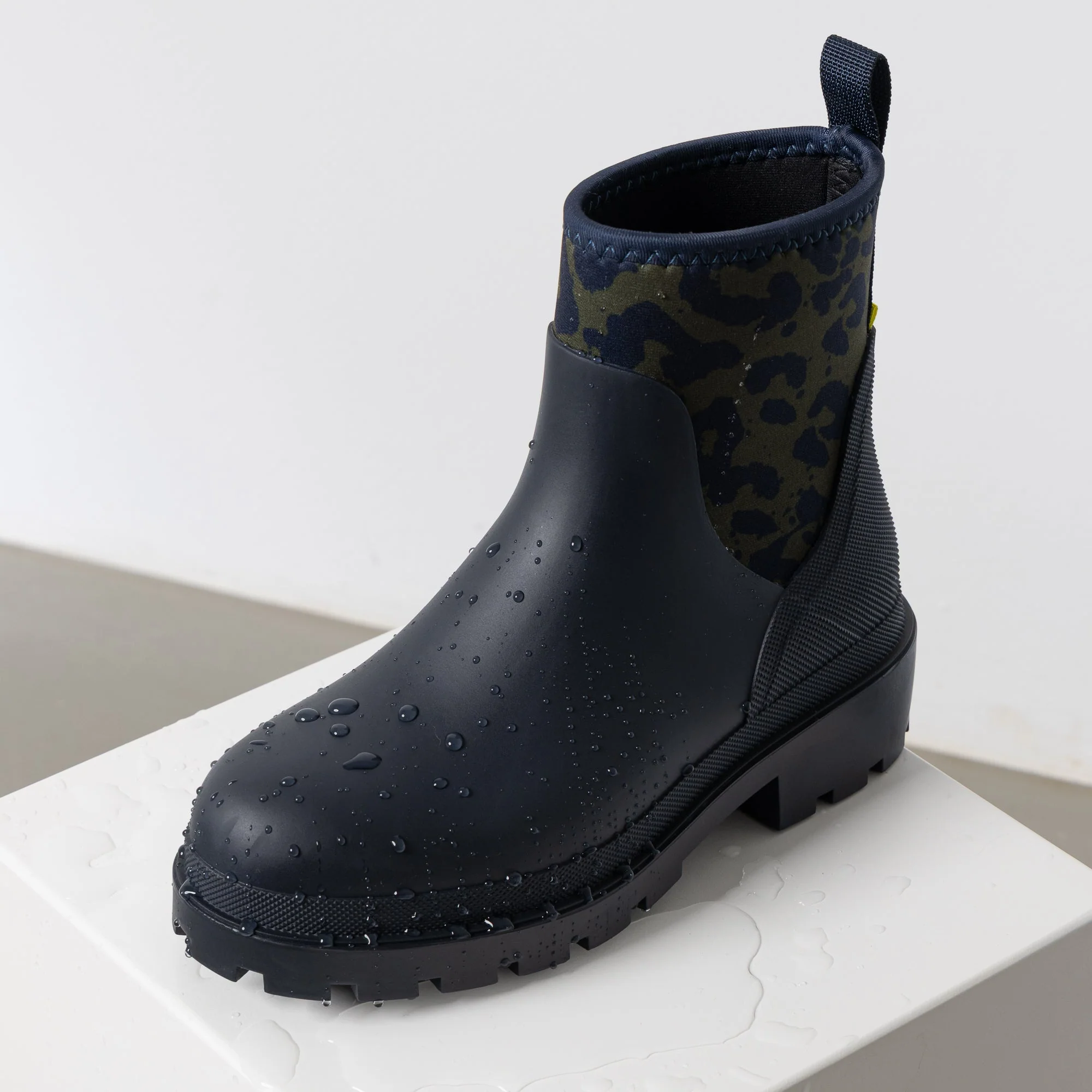 Rainboots short navy/leo navy-olive - Image 4