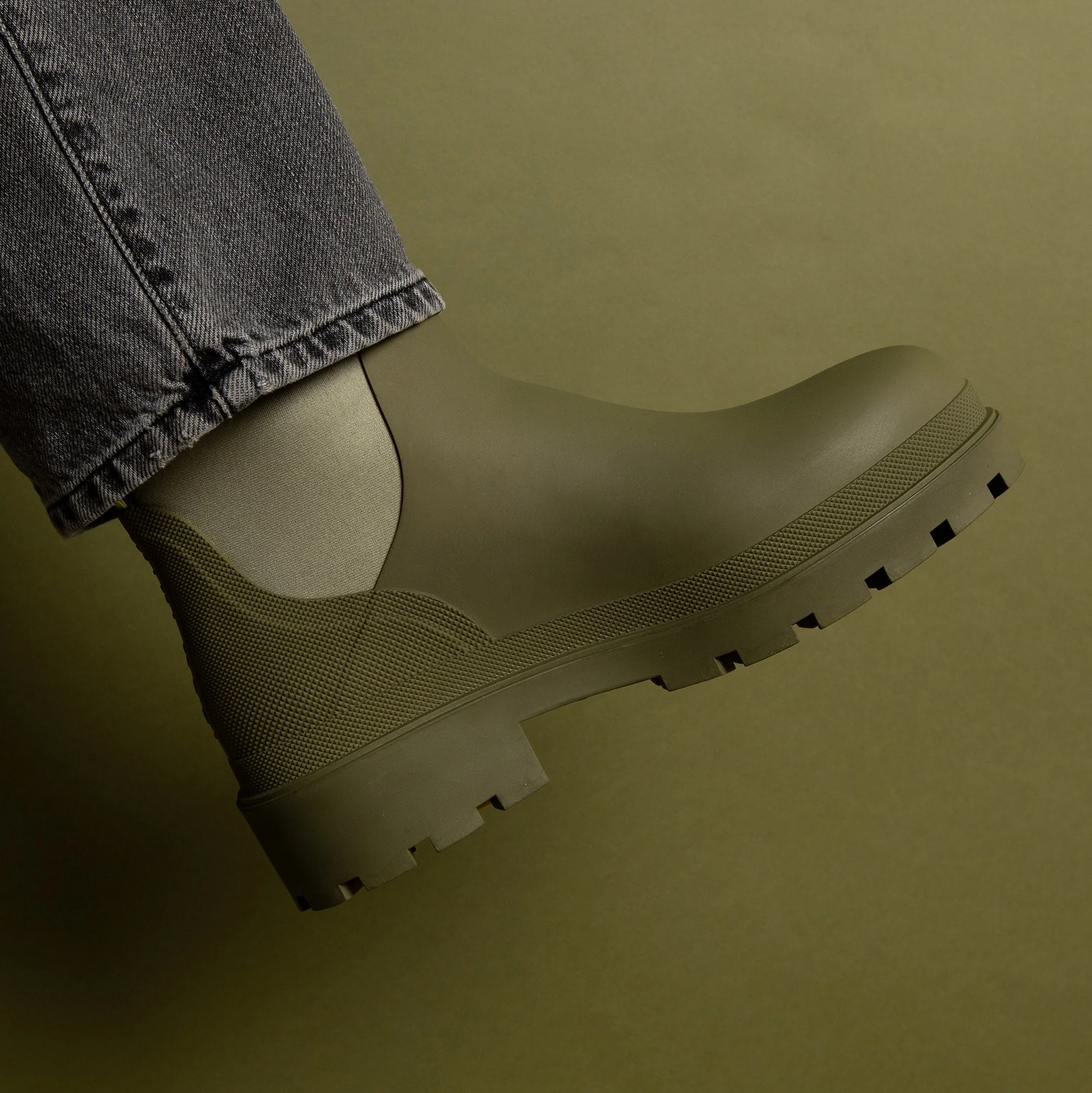 Rainboots short solid pale olive - Image 12