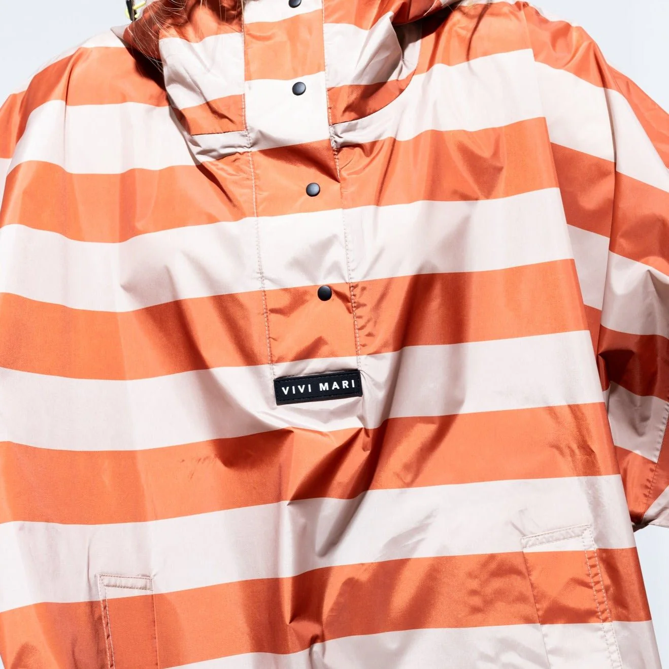 Raincoat bold stripes - cinnamon/latte - Image 12