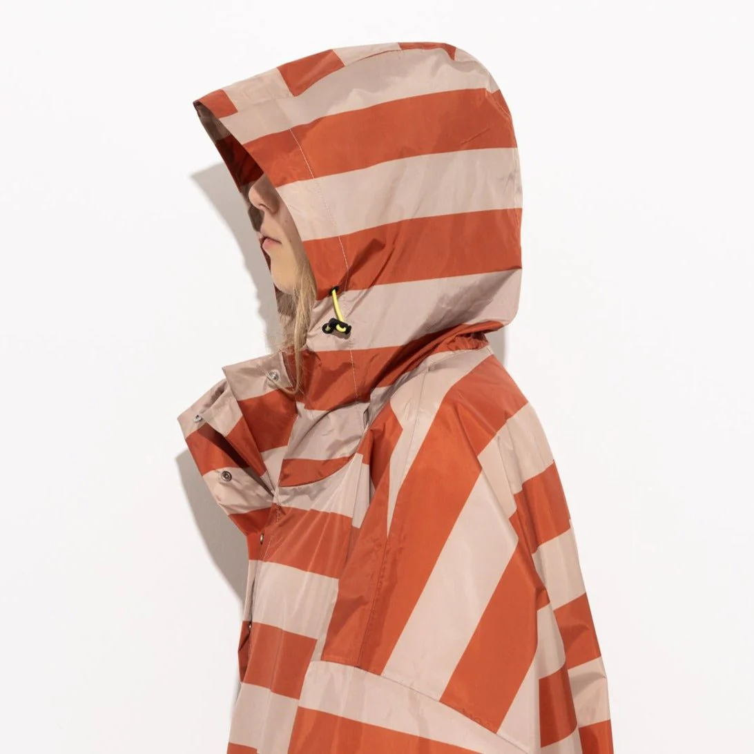 Raincoat bold stripes - cinnamon/latte - Image 15