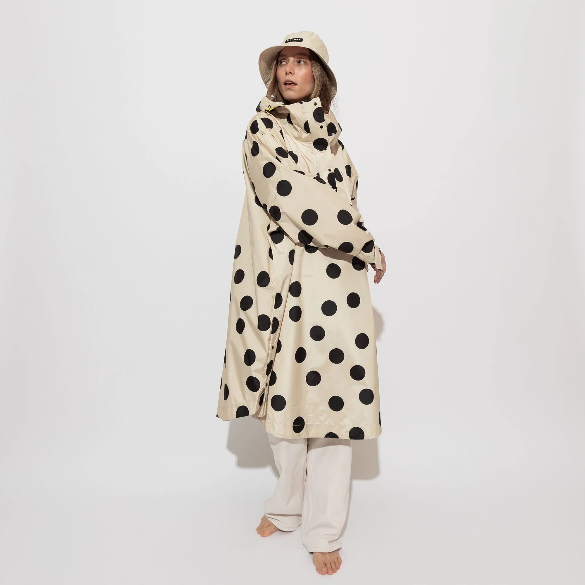 Raincoat dots black/sand - Image 11