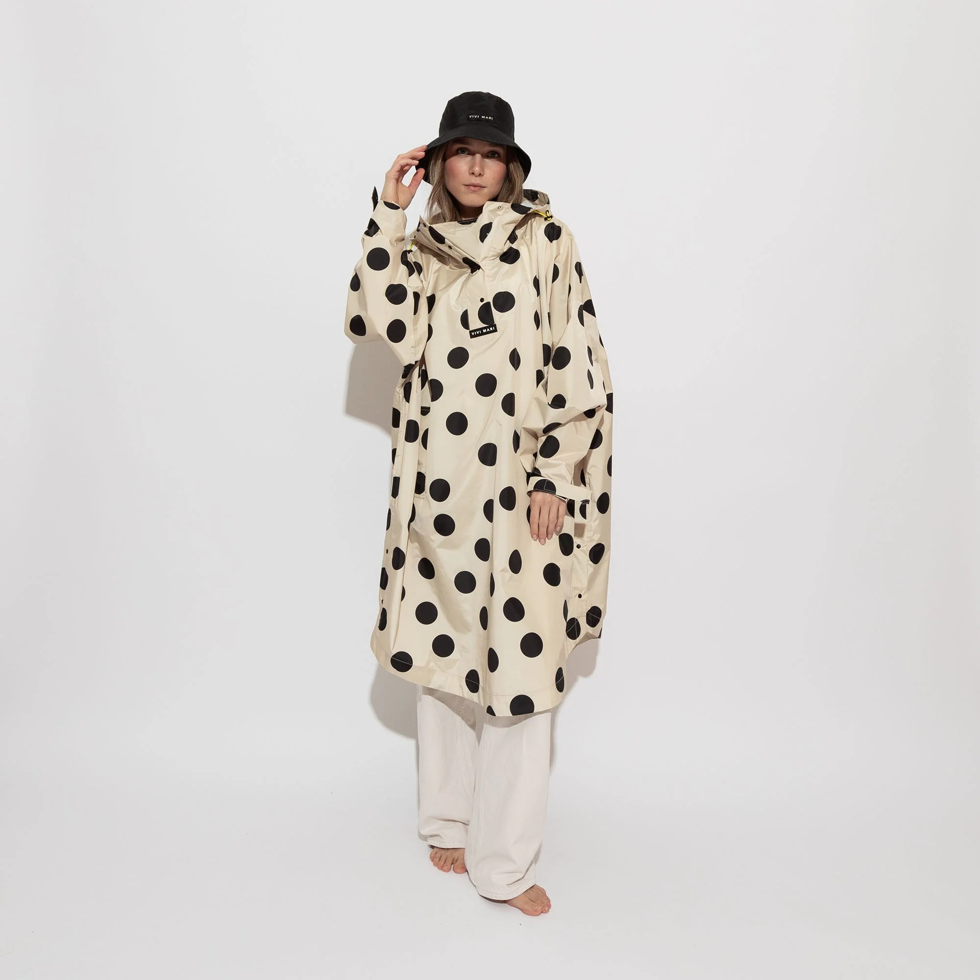 Raincoat dots black/sand - Image 8