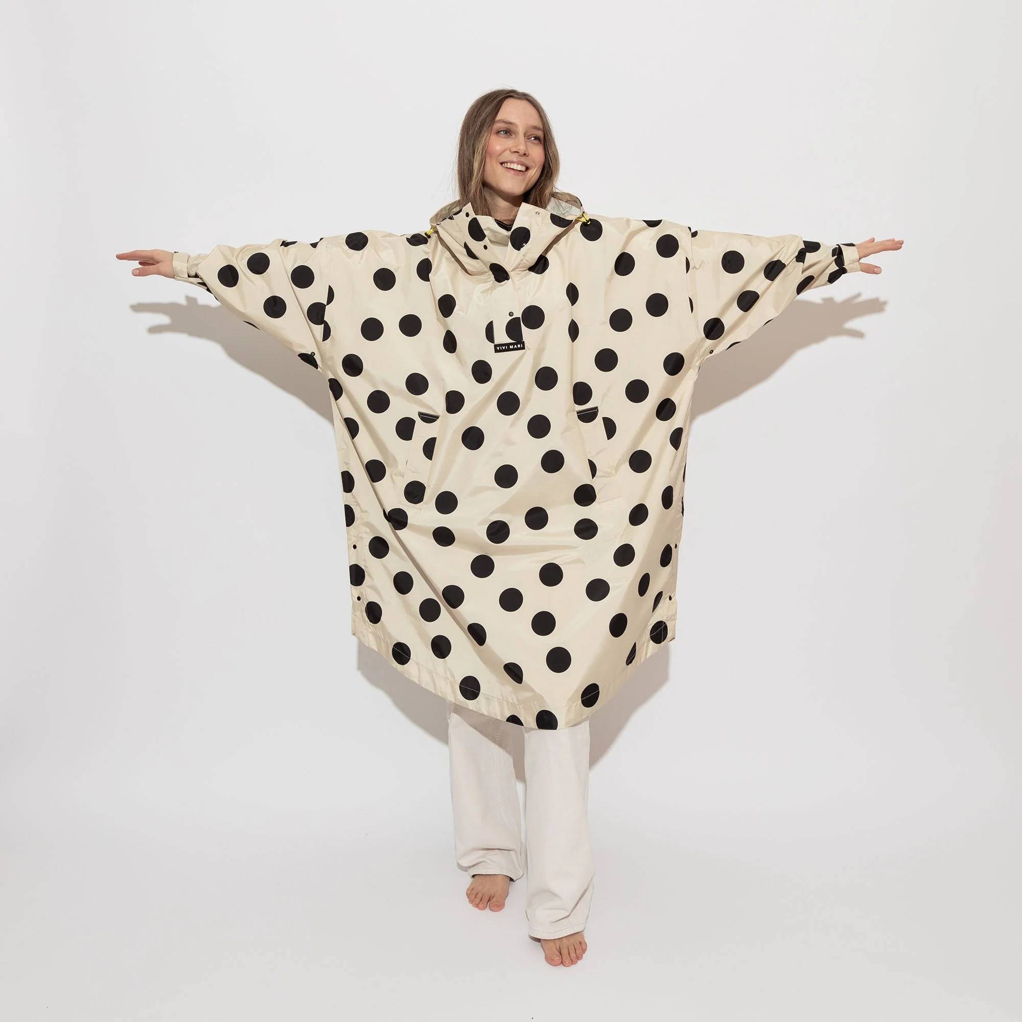 Raincoat dots black/sand - Image 9