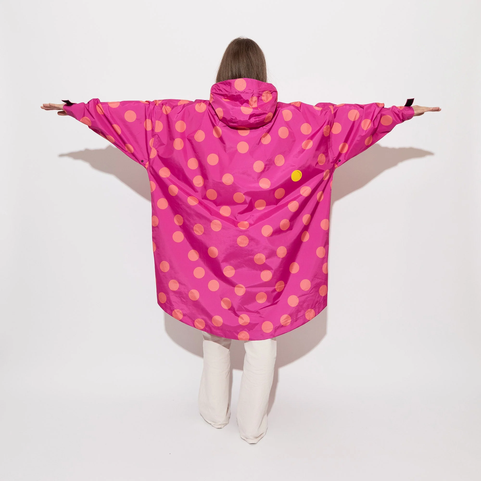 Raincoat dots magenta/peach - Image 11