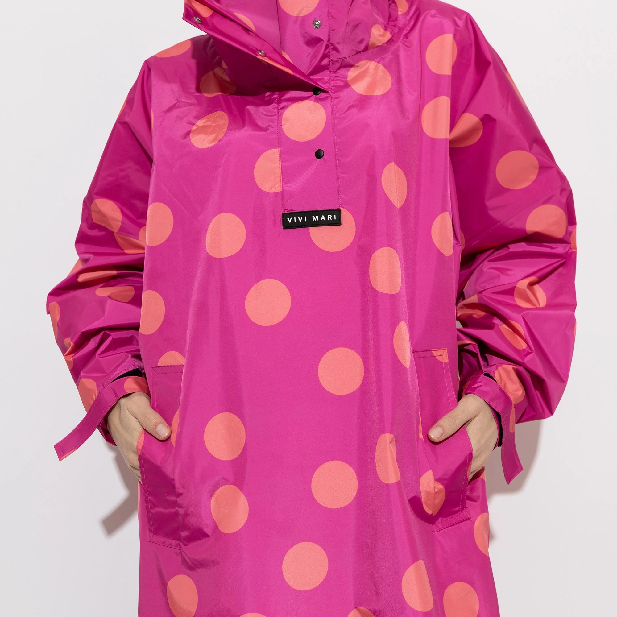 Raincoat dots magenta/peach - Image 14