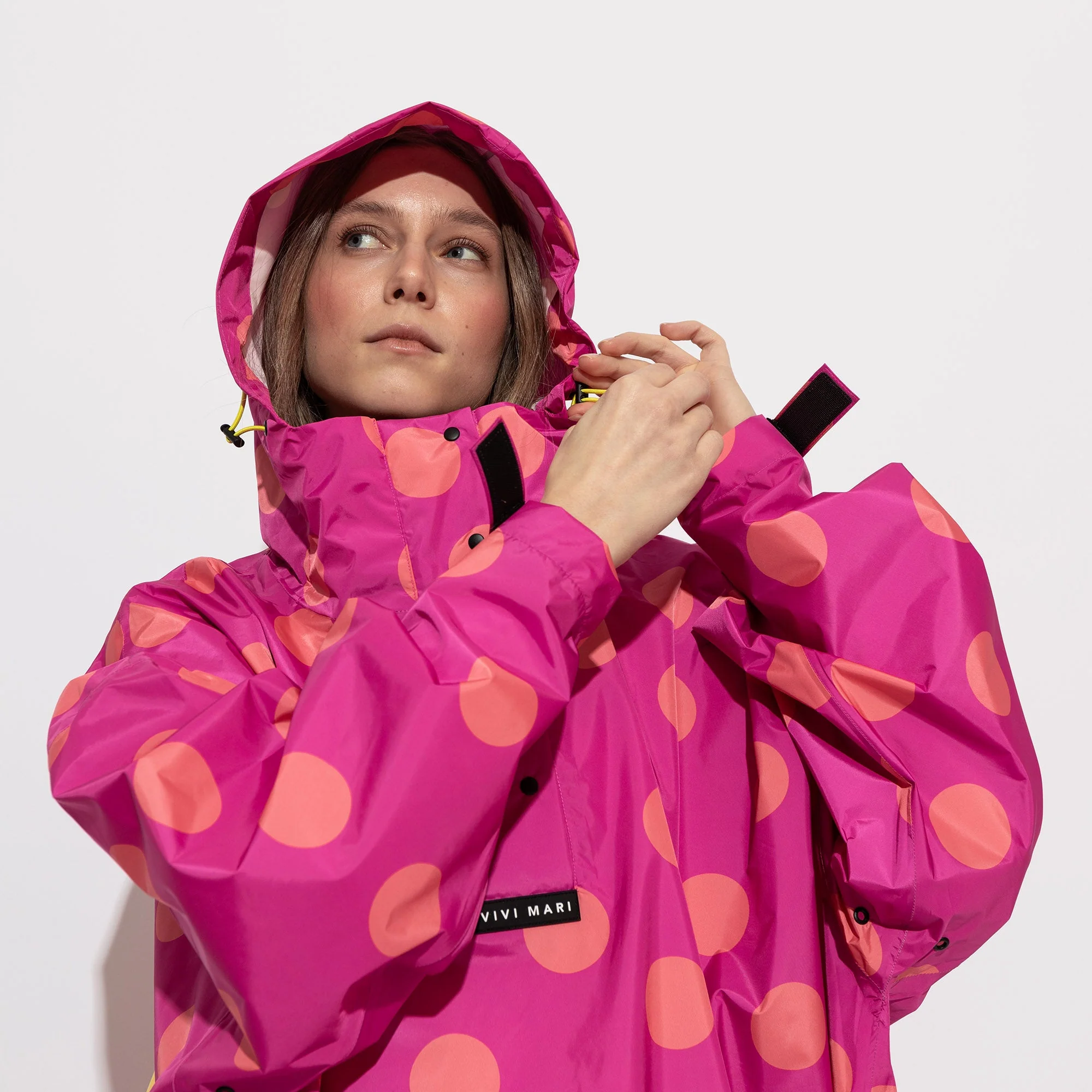 Raincoat dots magenta/peach - Image 2