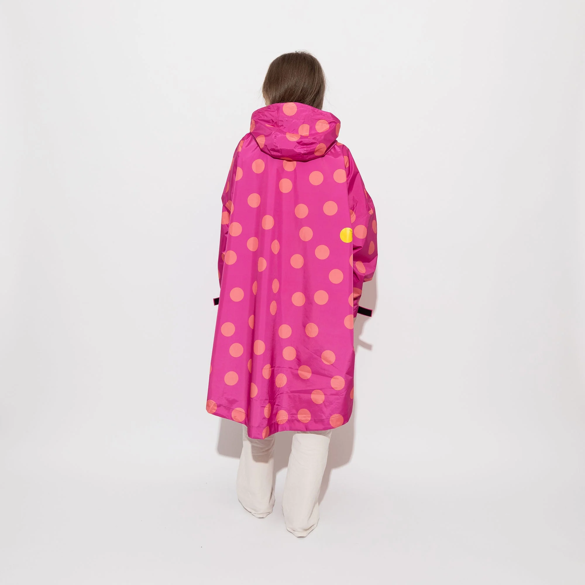 Raincoat dots magenta/peach - Image 5