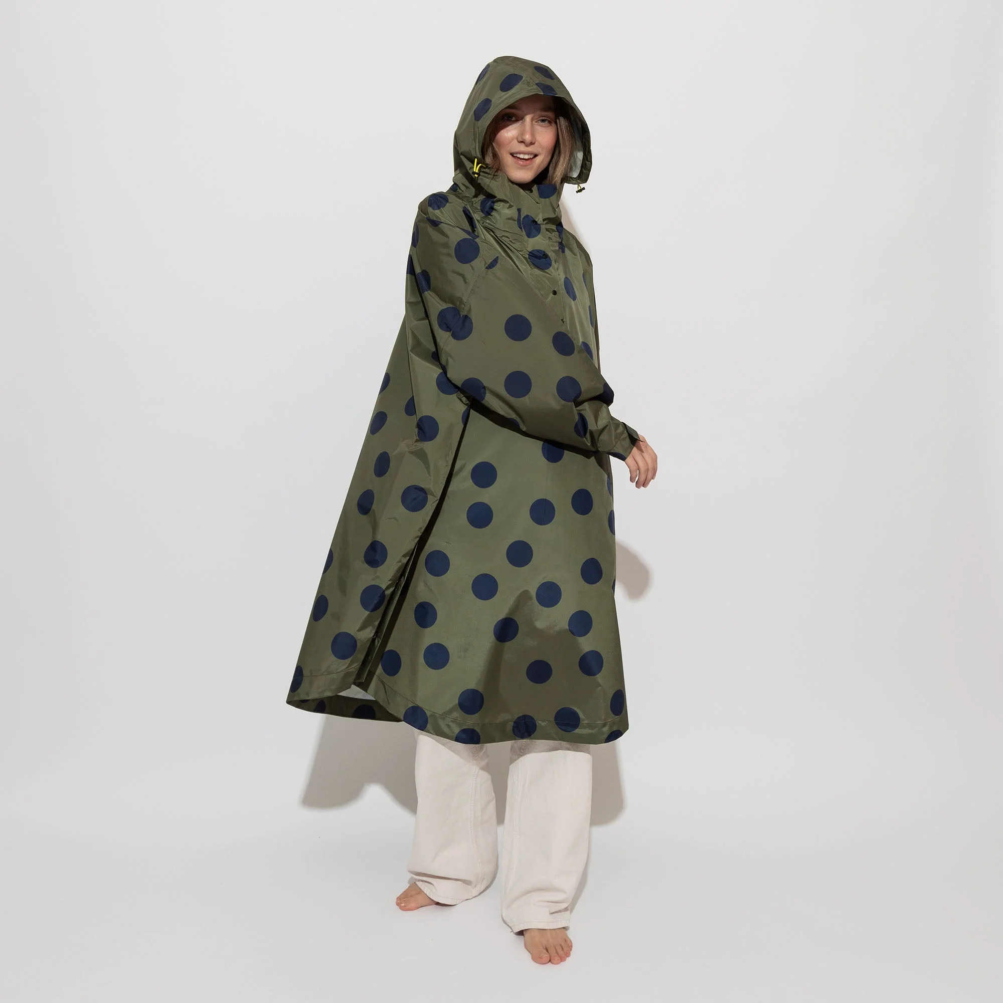 Raincoat dots olive/navy - Image 10