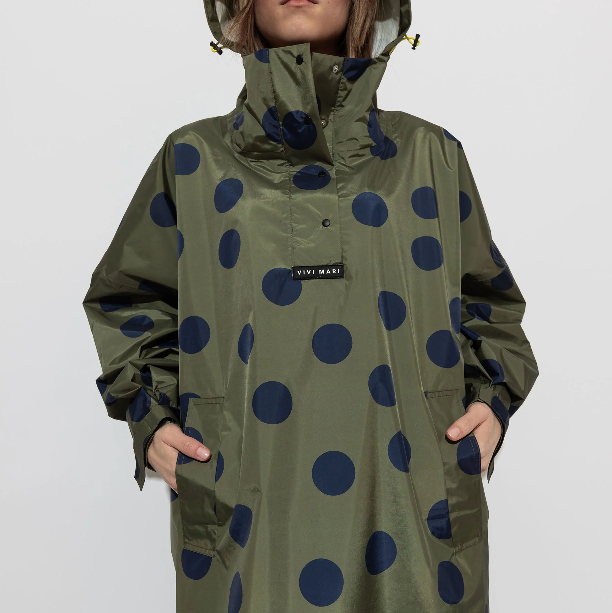 Raincoat dots olive/navy - Image 14