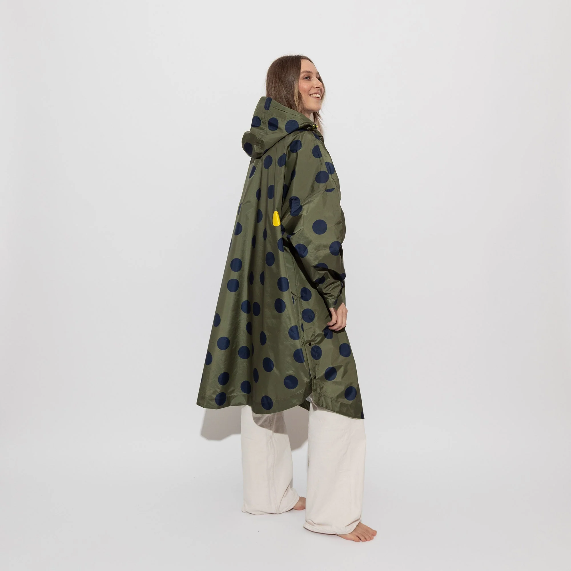 Raincoat dots olive/navy - Image 5