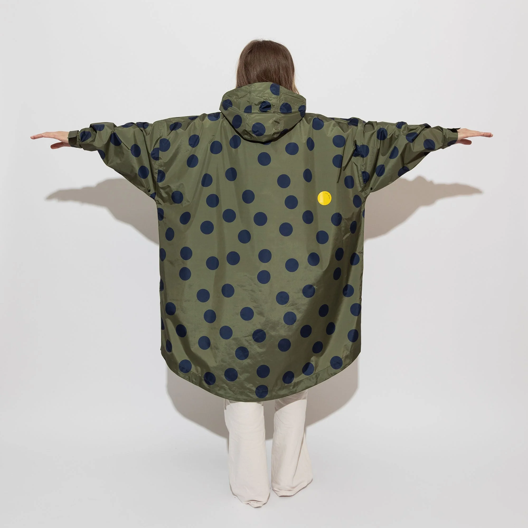 Raincoat dots olive/navy - Image 9