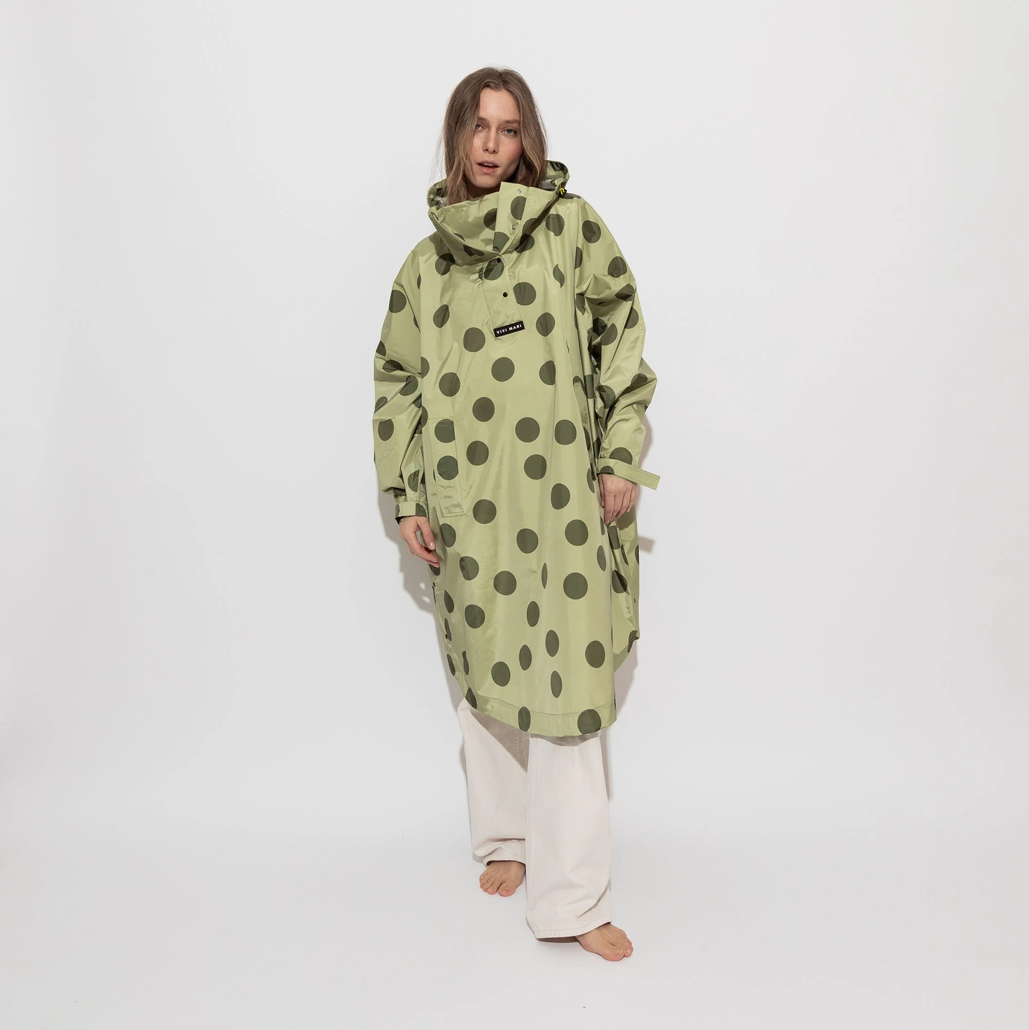 Raincoat dots pale olive/olive - Image 10