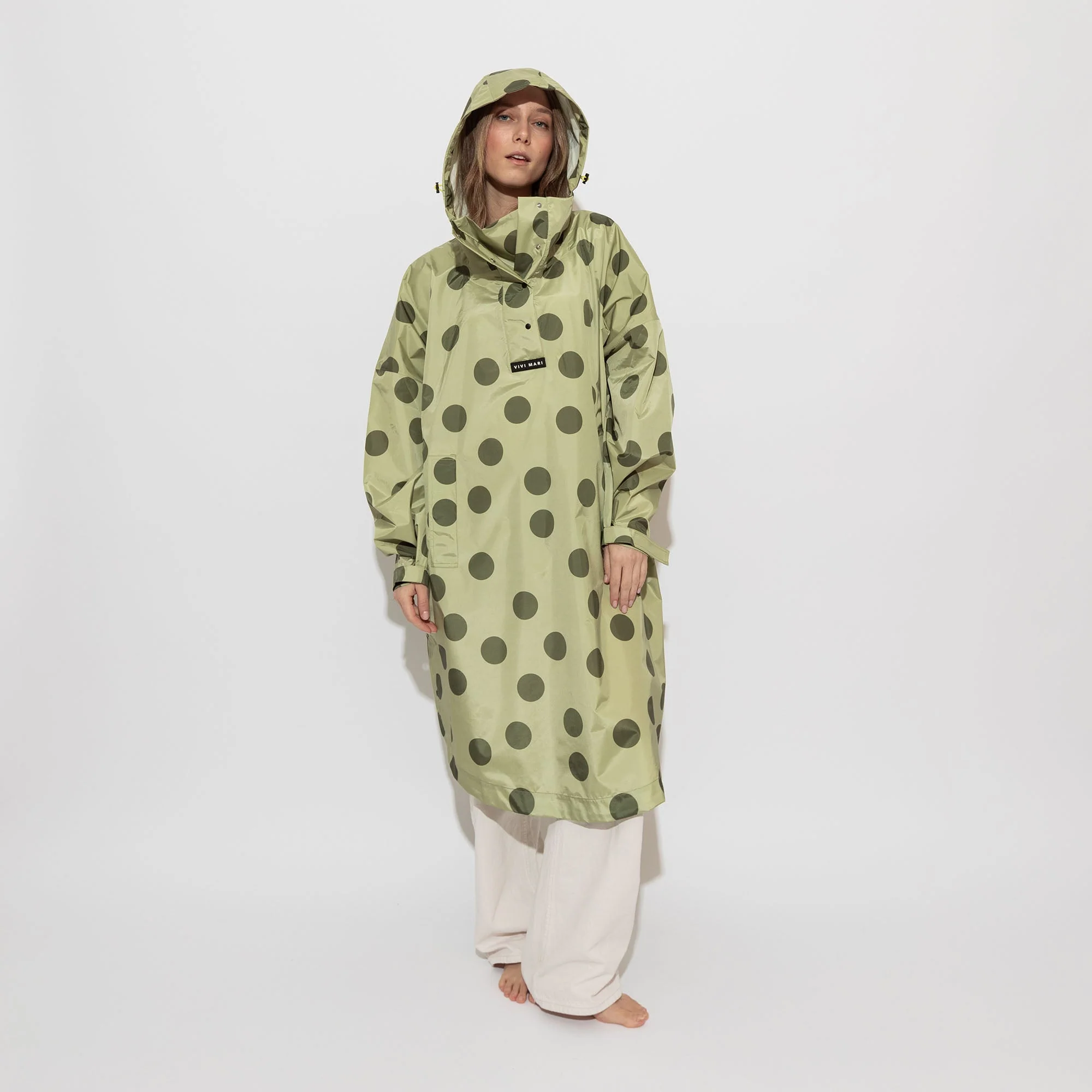 Raincoat dots pale olive/olive - Image 3