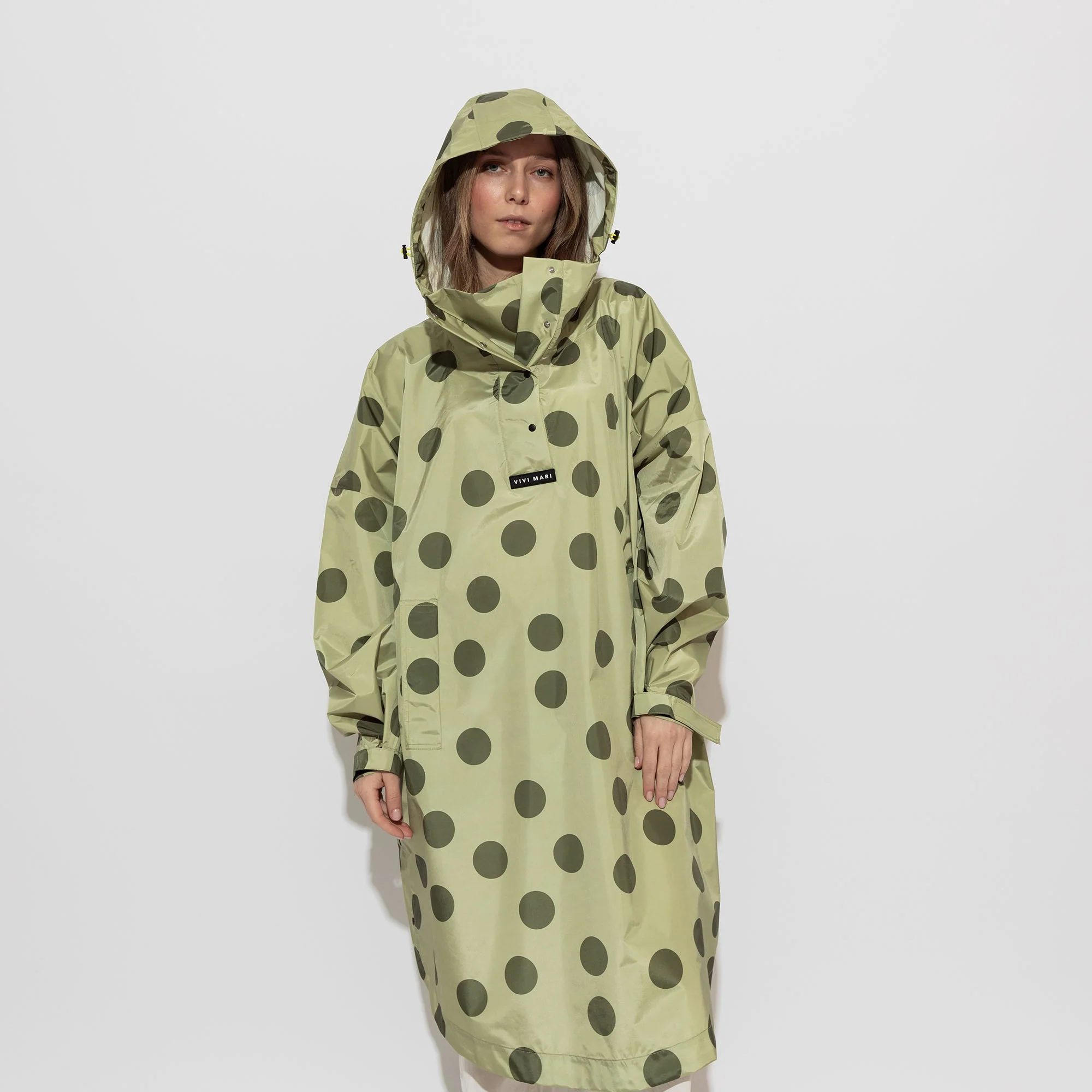 Raincoat dots pale olive/olive - Image 5