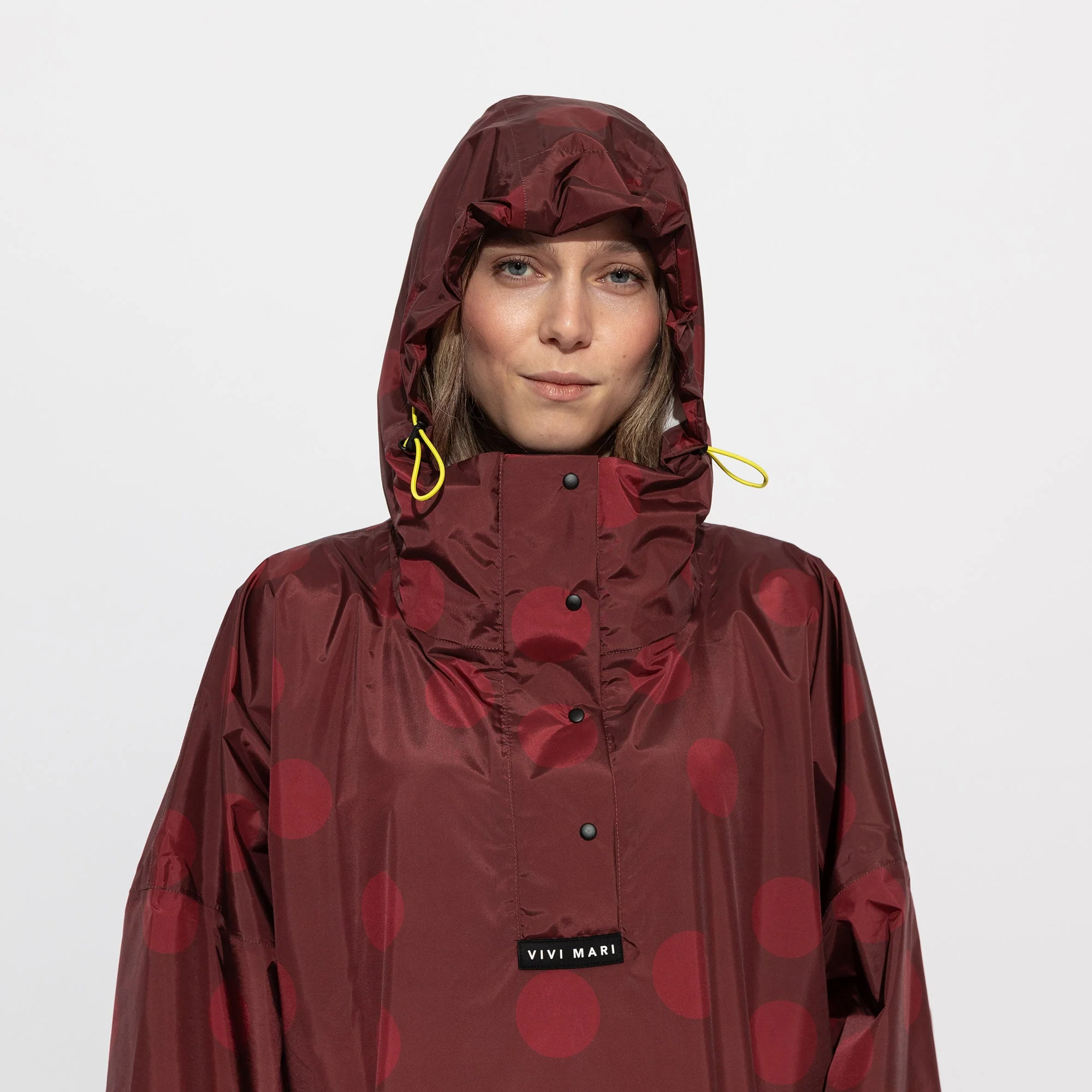 Raincoat dots wine red/red - Image 11