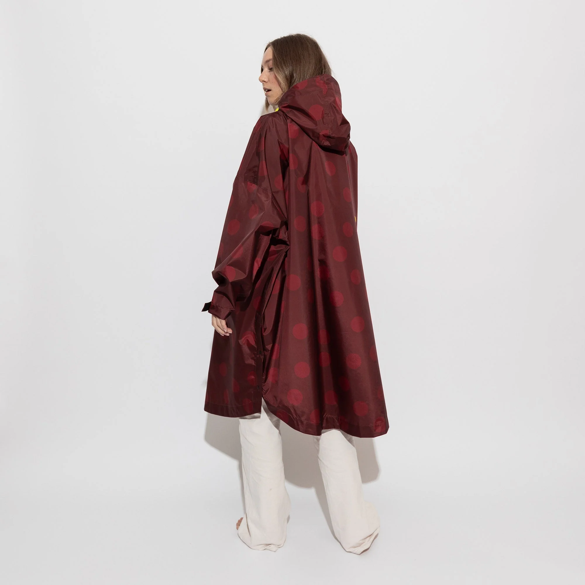 Raincoat dots wine red/red - Image 12
