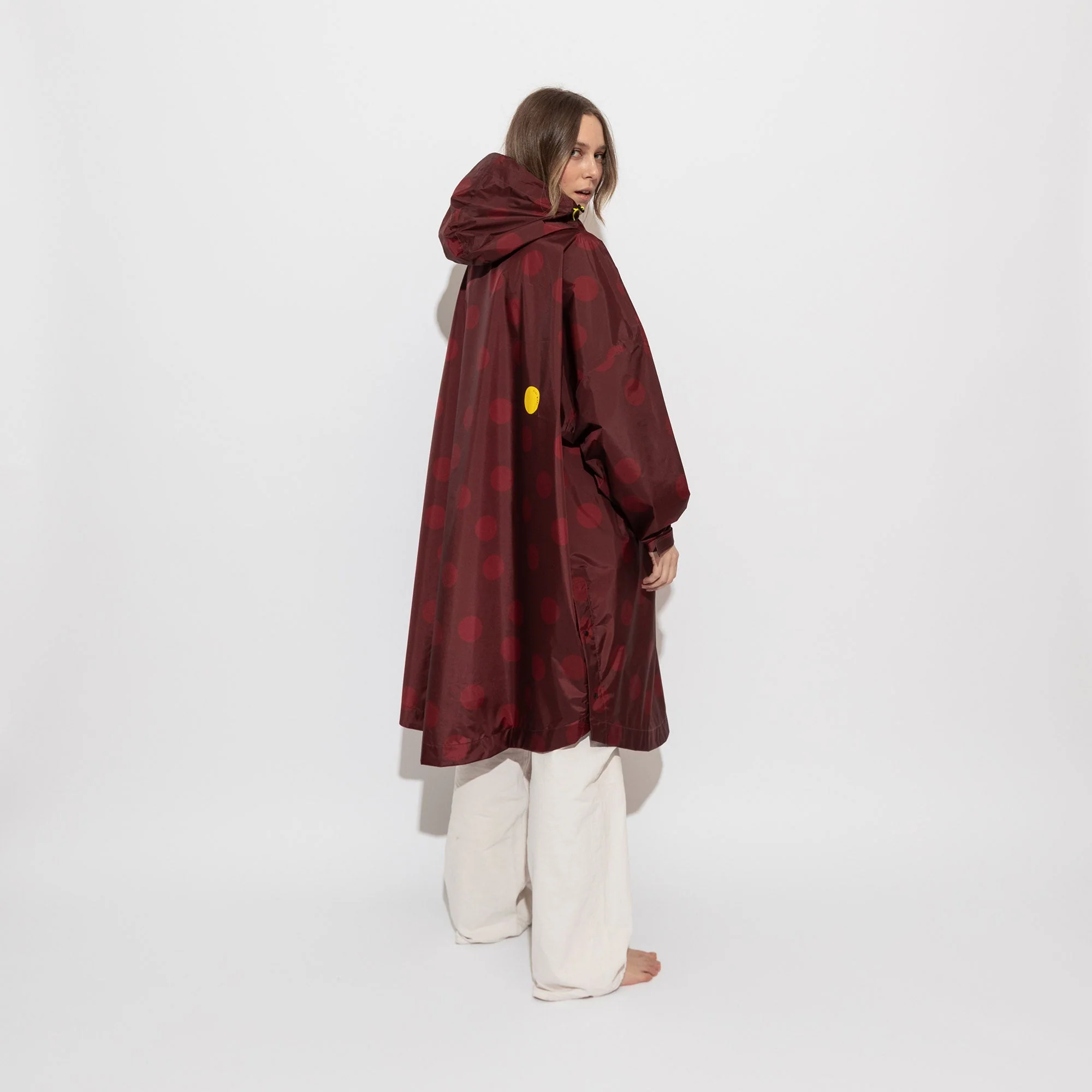 Raincoat dots wine red/red - Image 7
