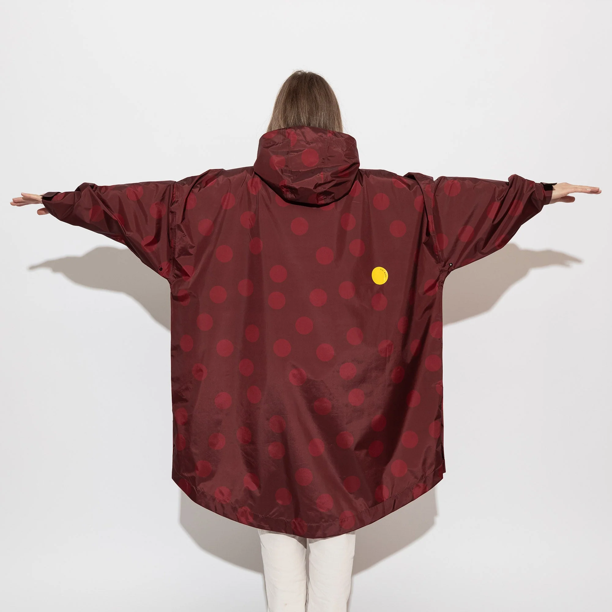 Raincoat dots wine red/red - Image 8