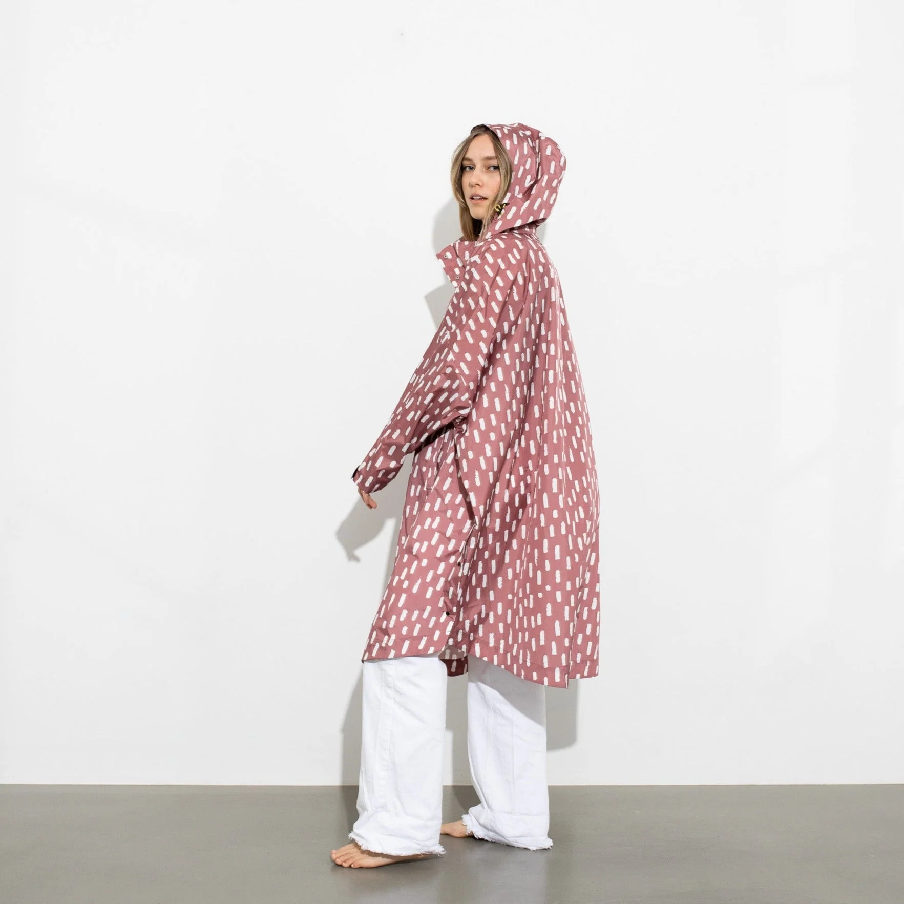 Raincoat drops mauve/white - Image 16