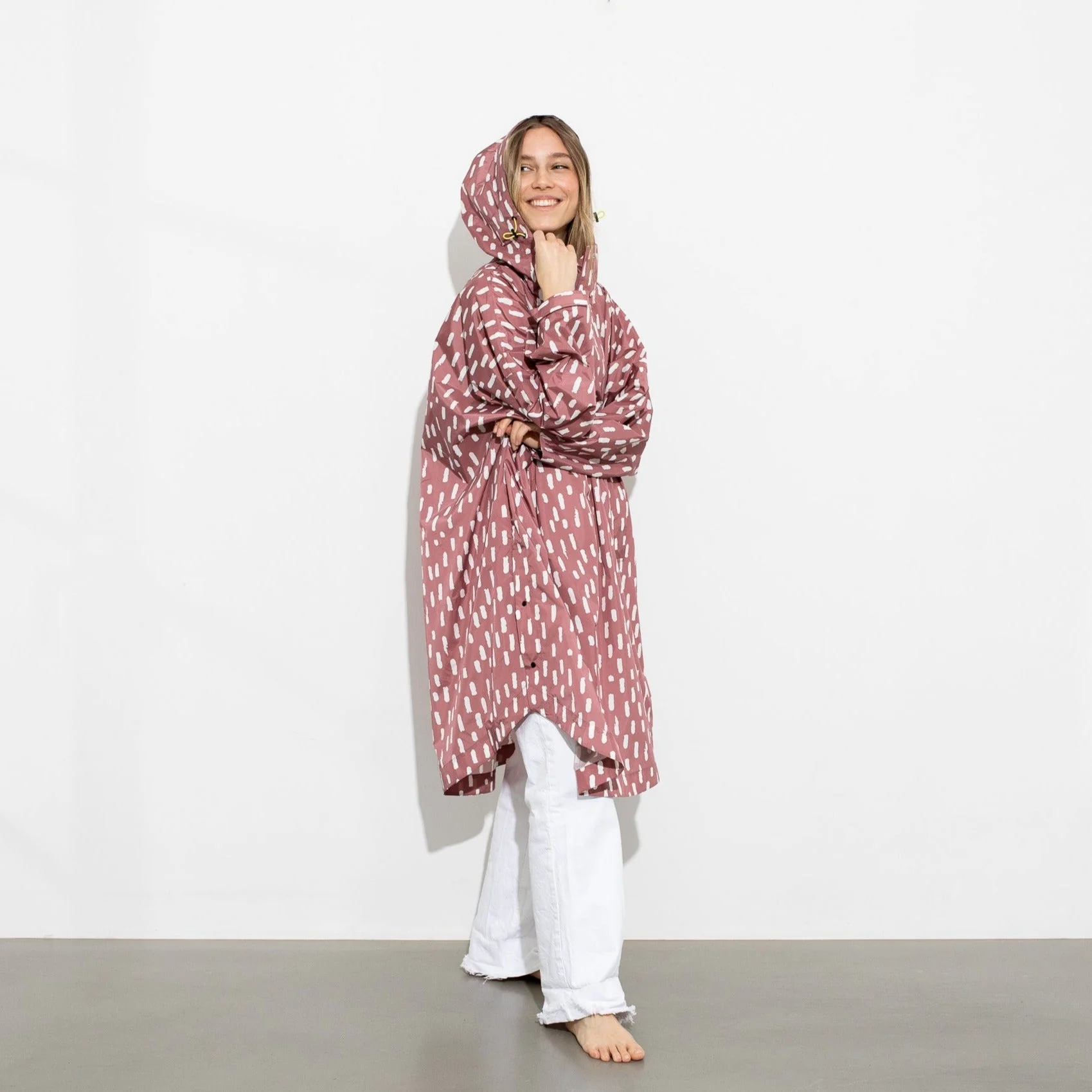 Raincoat drops mauve/white - Image 18