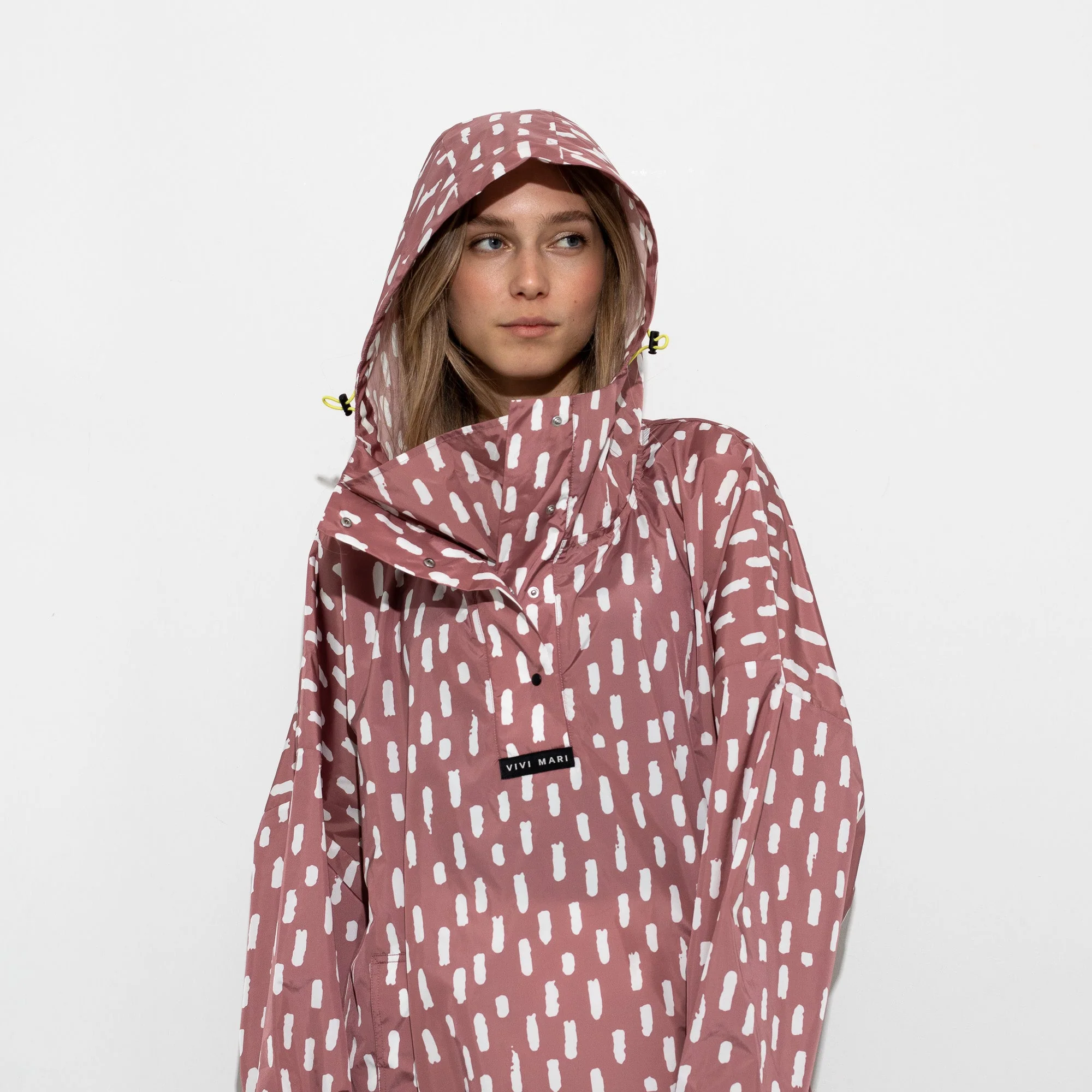 Raincoat drops mauve/white - Image 3