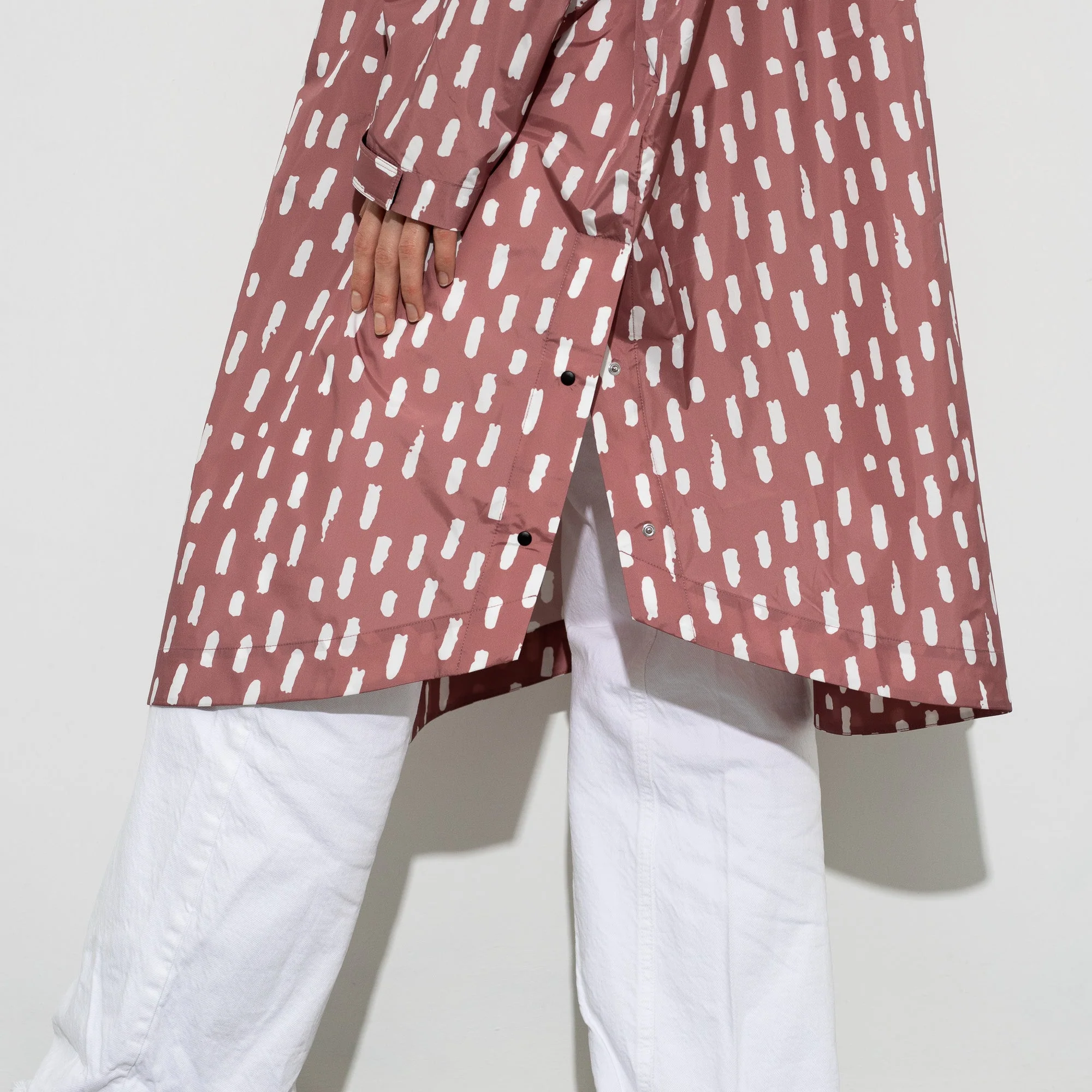 Raincoat drops mauve/white - Image 5