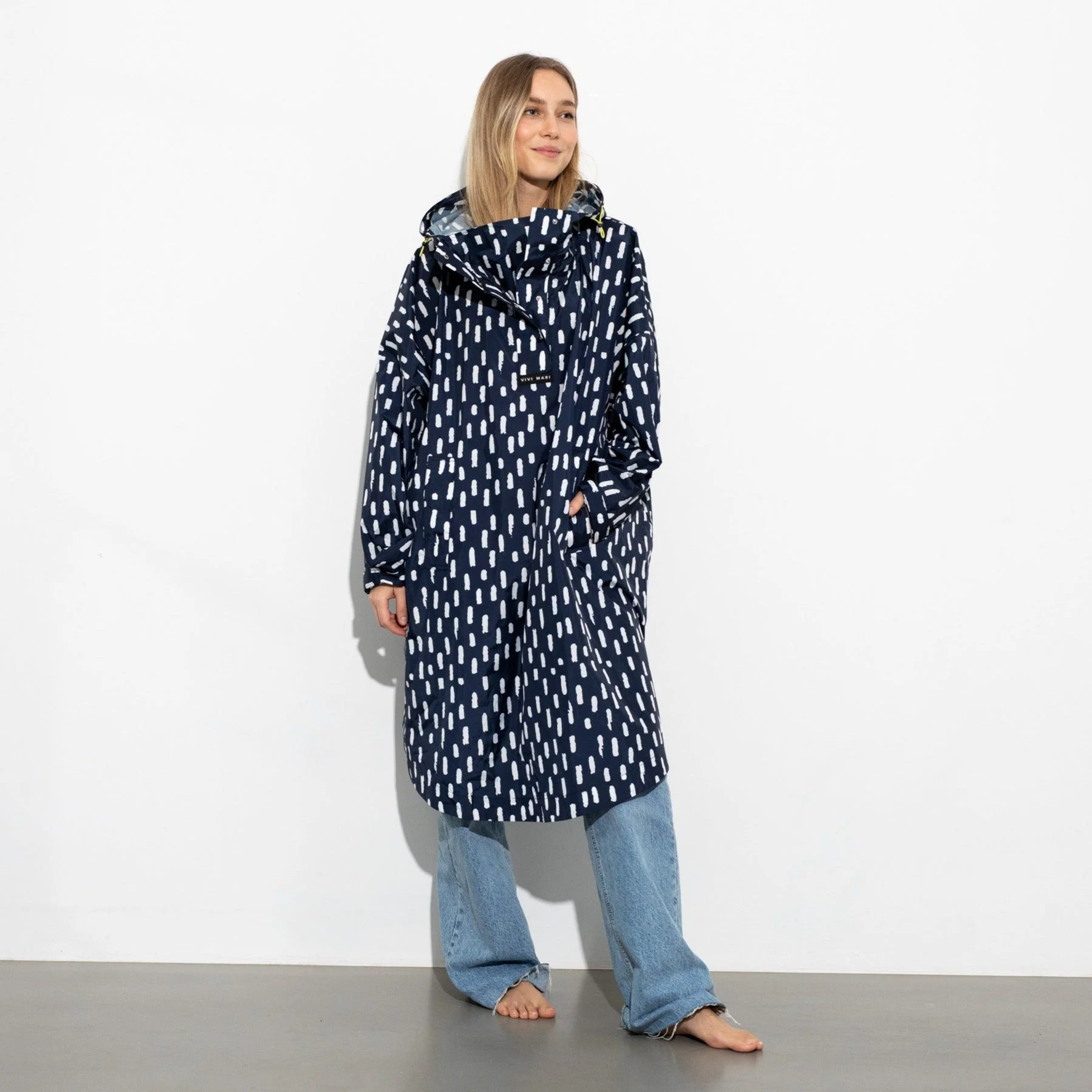 Raincoat drops navy/white - Image 6