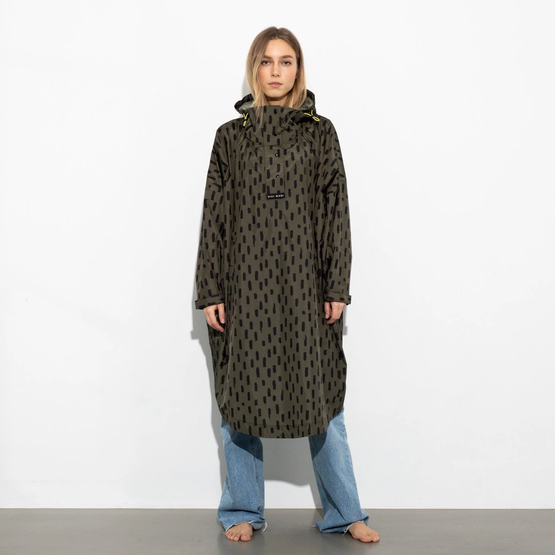 Raincoat drops olive/black - Image 4