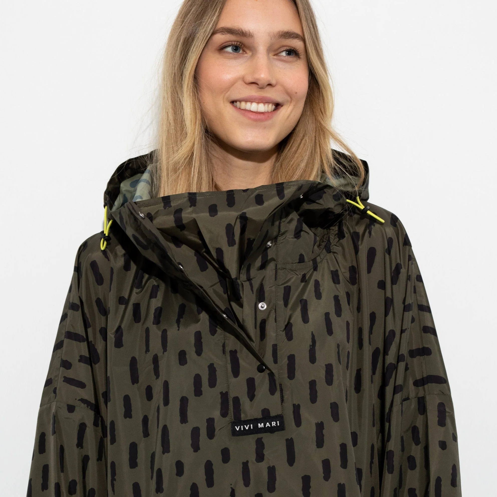 Raincoat drops olive/black - Image 7