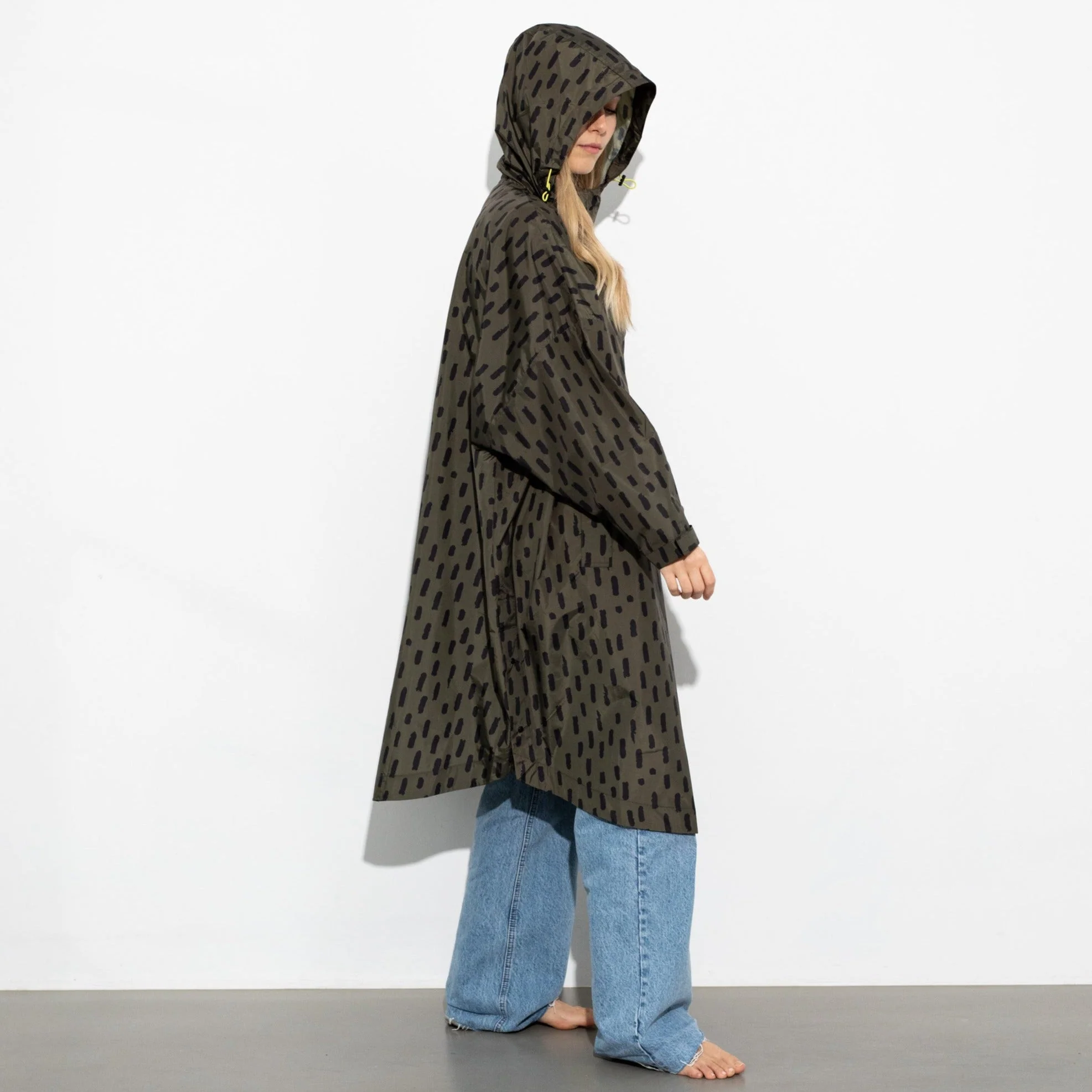 Raincoat drops olive/black - Image 8