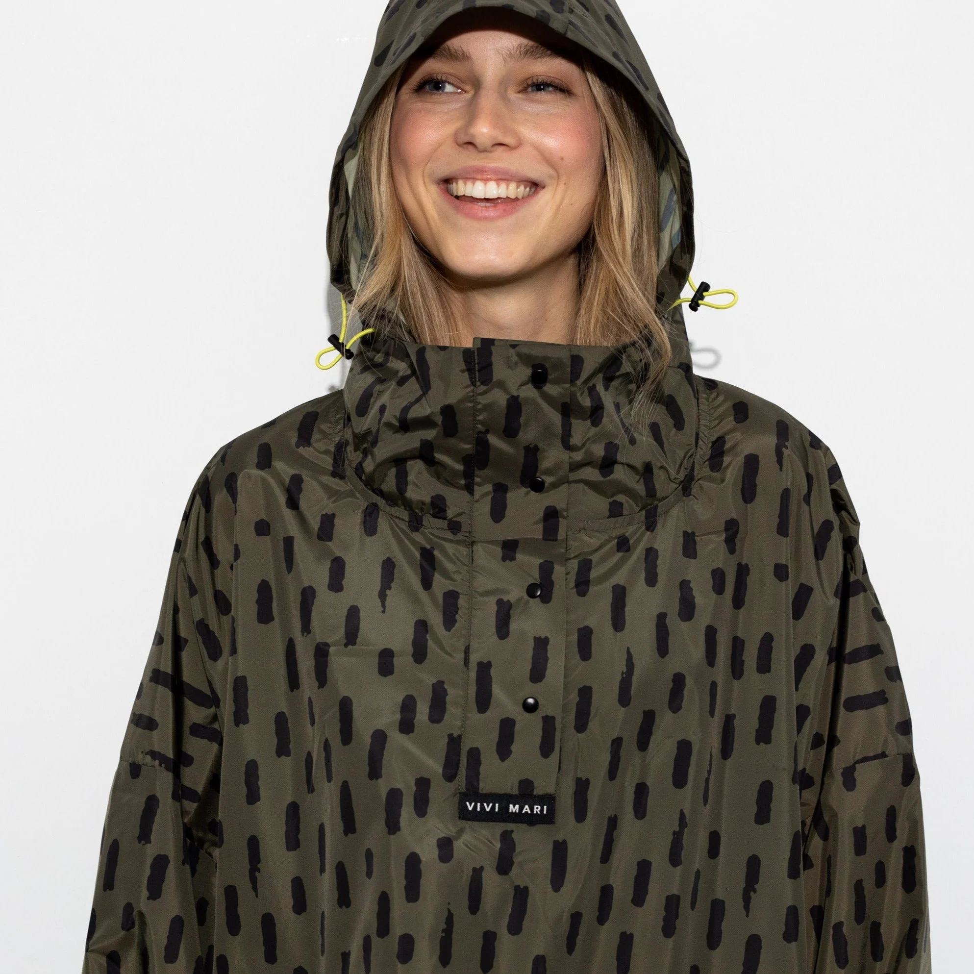 Raincoat drops olive/black - Image 9