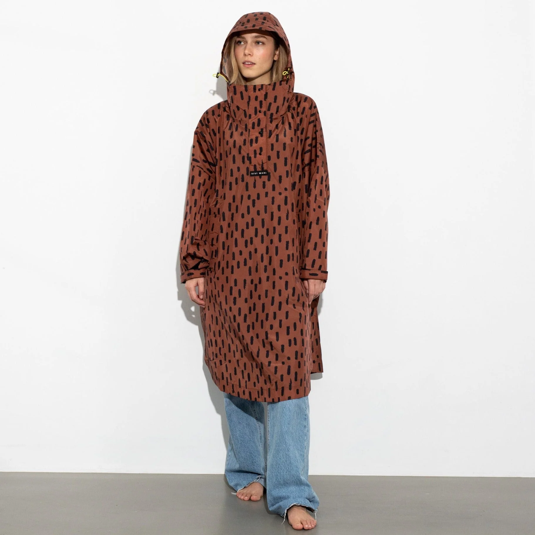 Raincoat drops rust/black - Image 6