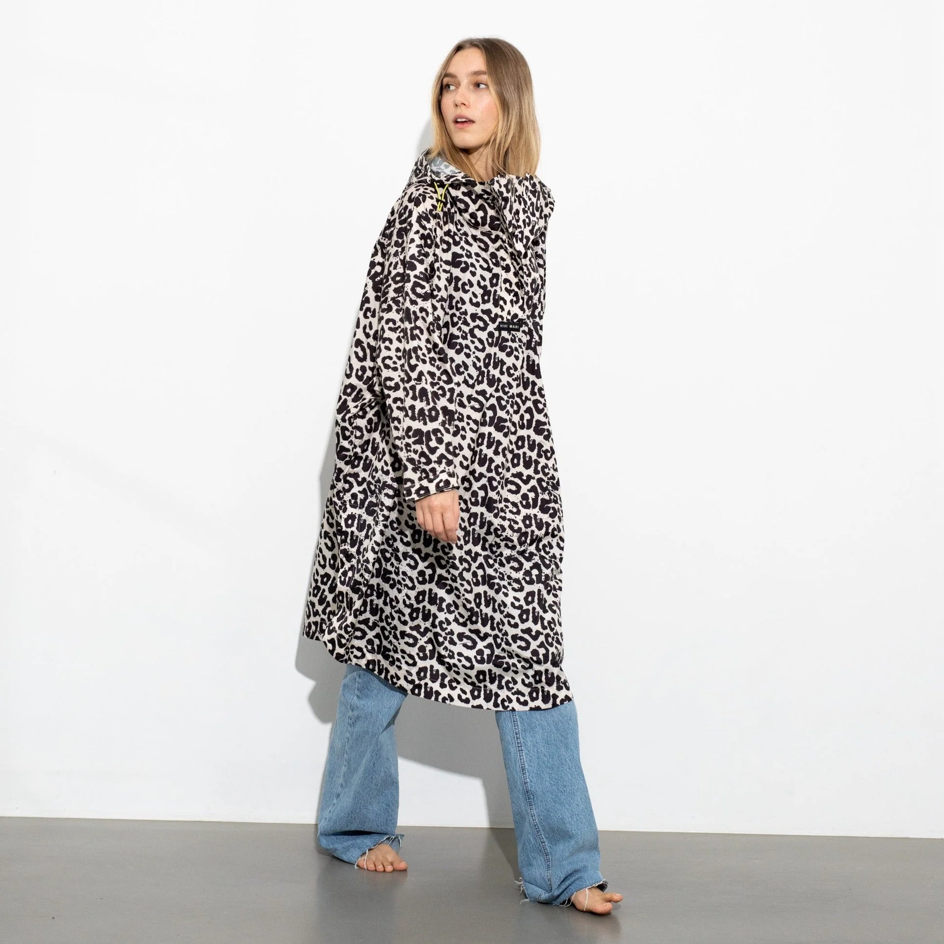 Raincoat leo splashes black/sand - Image 11