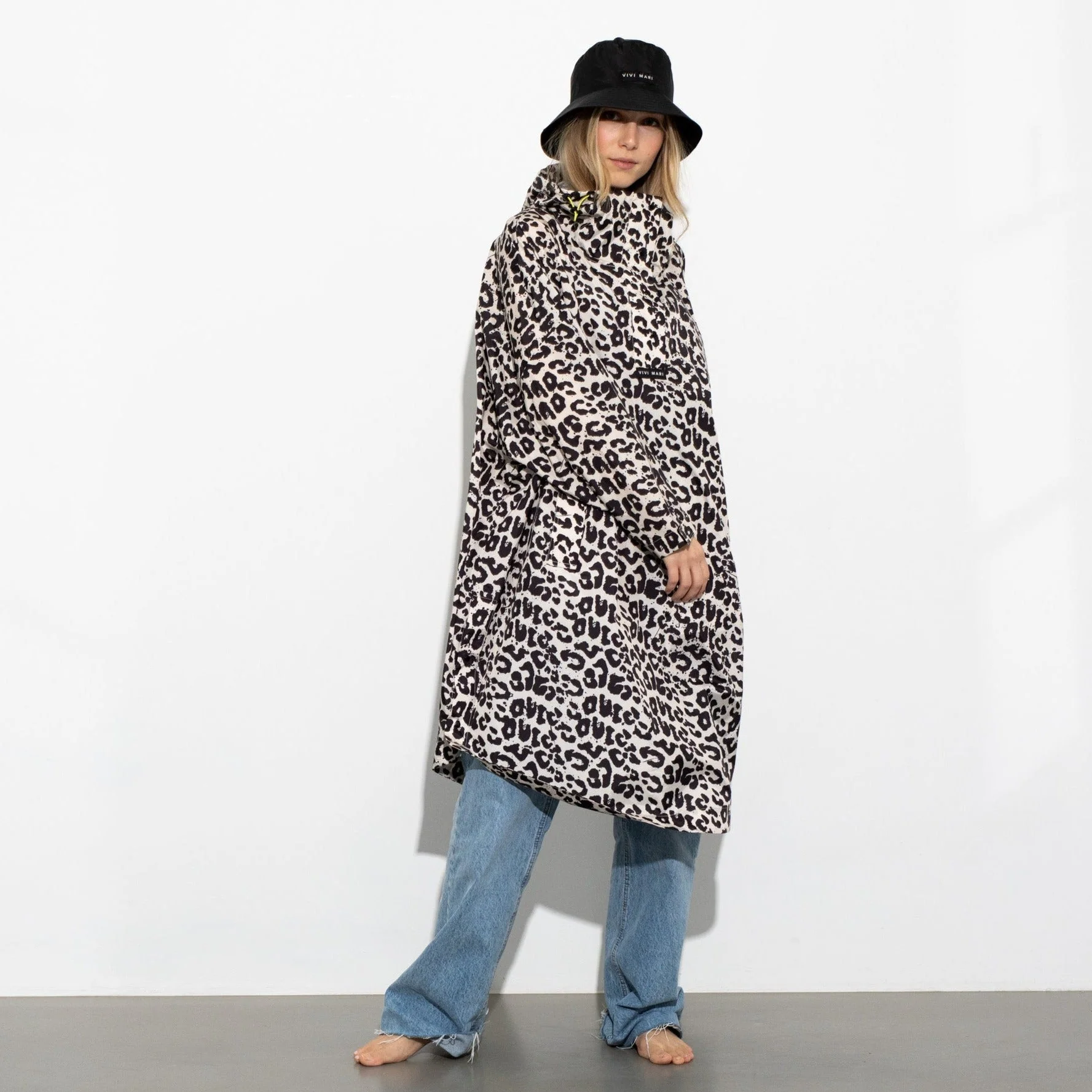 Raincoat leo splashes black/sand - Image 13