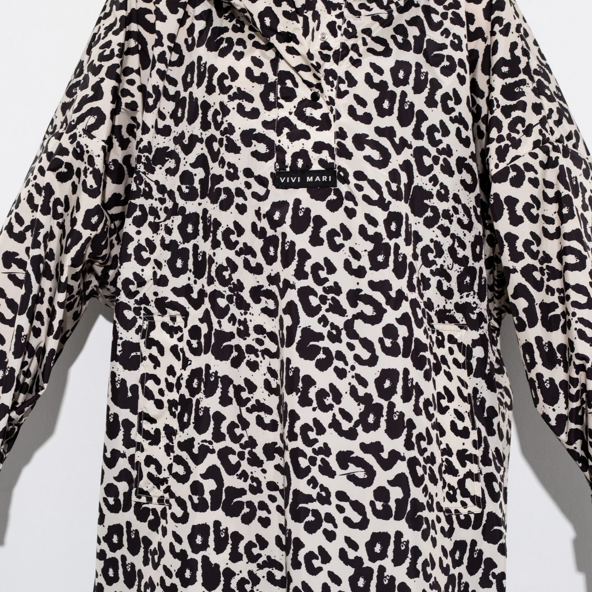 Raincoat leo splashes black/sand - Image 19