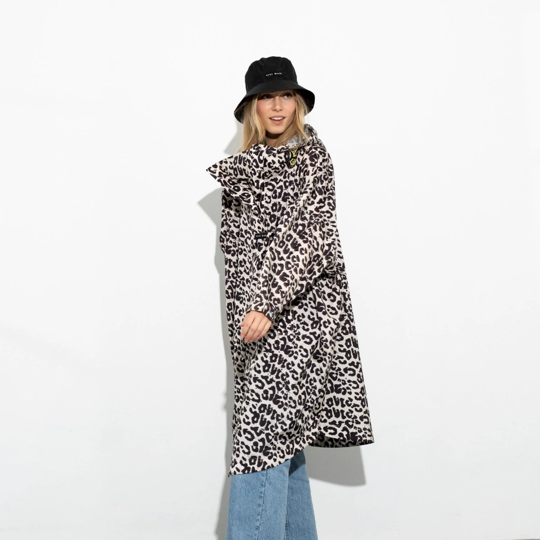 Raincoat leo splashes black/sand - Image 25