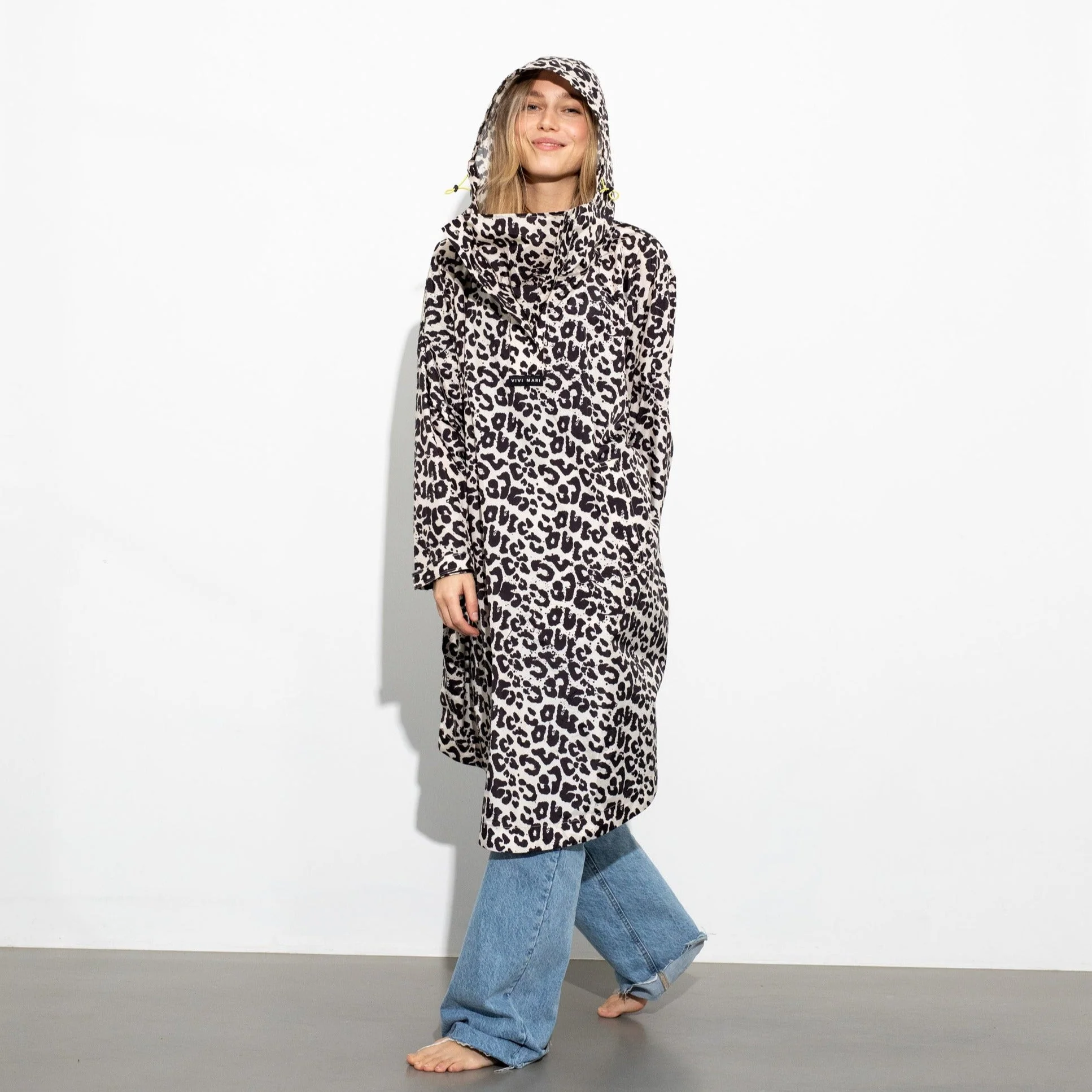 Raincoat leo splashes black/sand - Image 4
