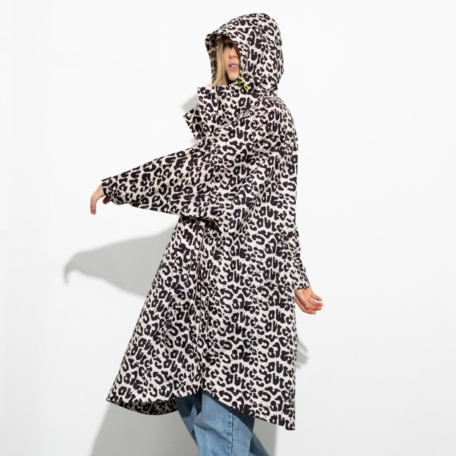 Raincoat leo splashes black/sand - Image 6