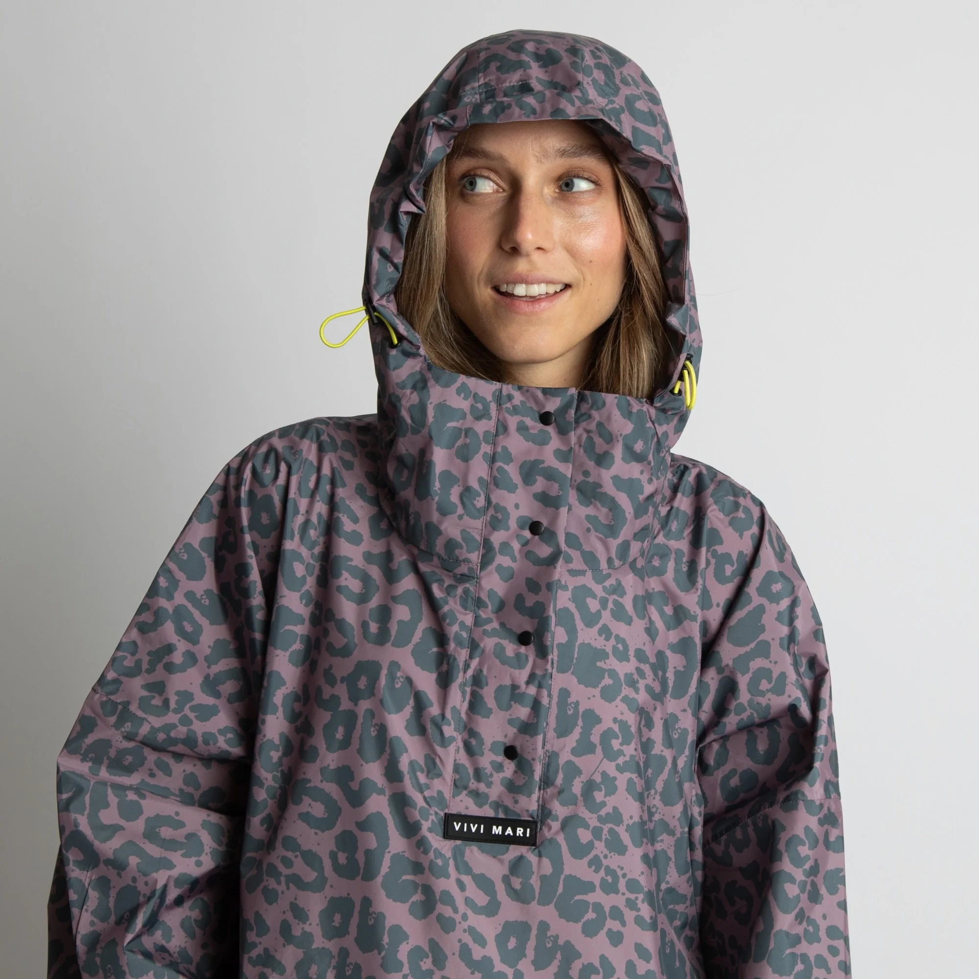 Raincoat leo splashes dark grey/ash plum - Image 11
