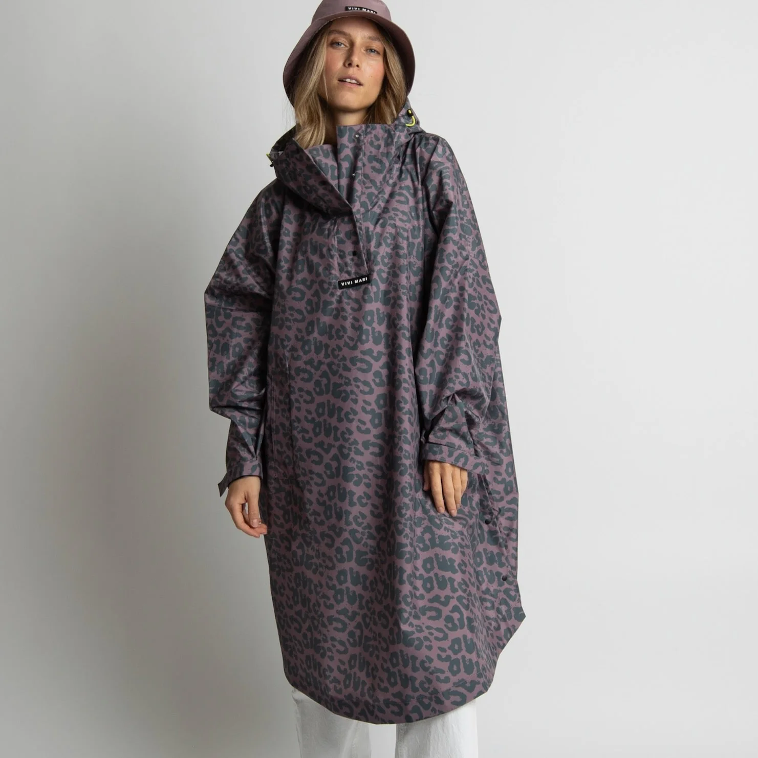 Raincoat leo splashes dark grey/ash plum - Image 4