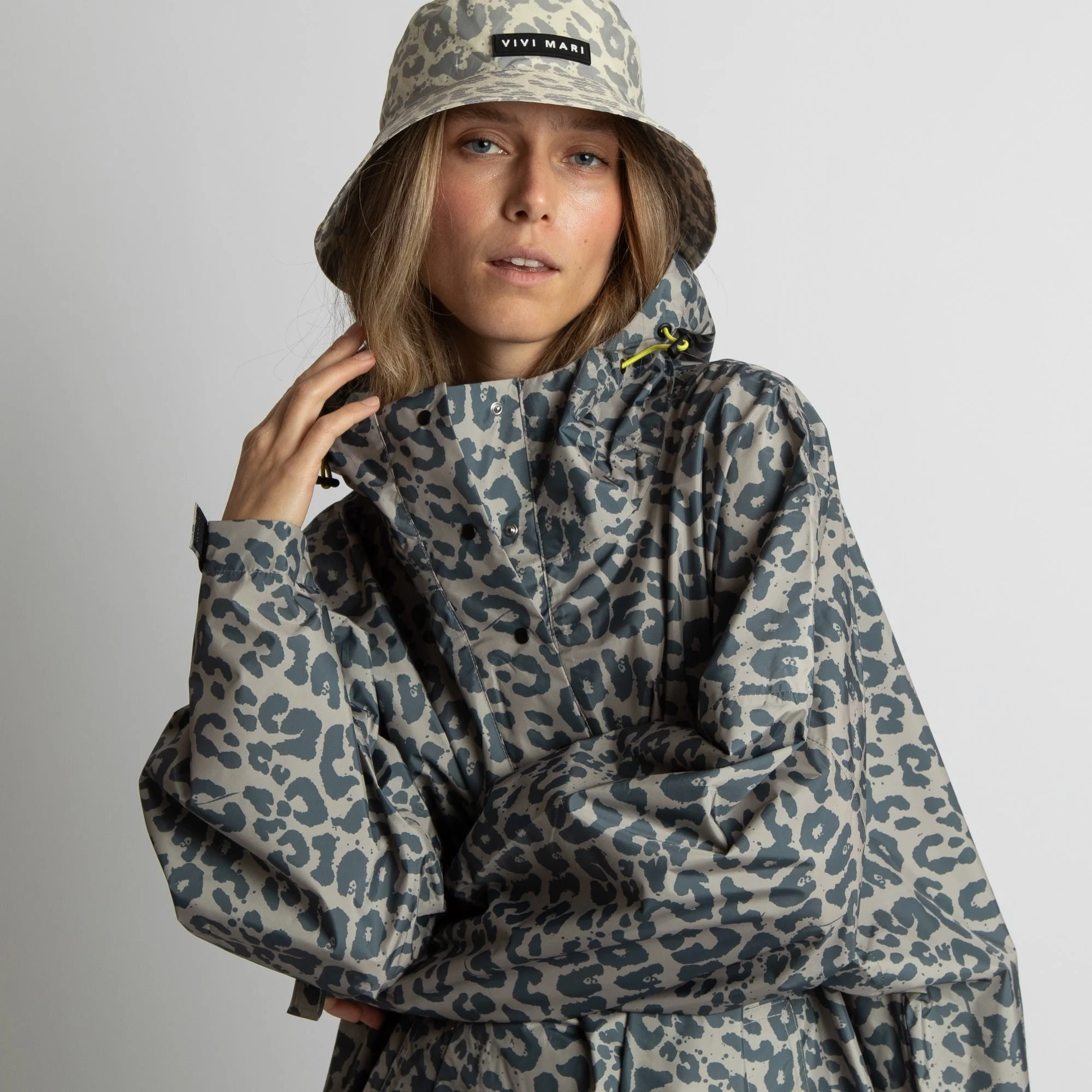 Raincoat leo splashes dark grey/mushroom - Image 2