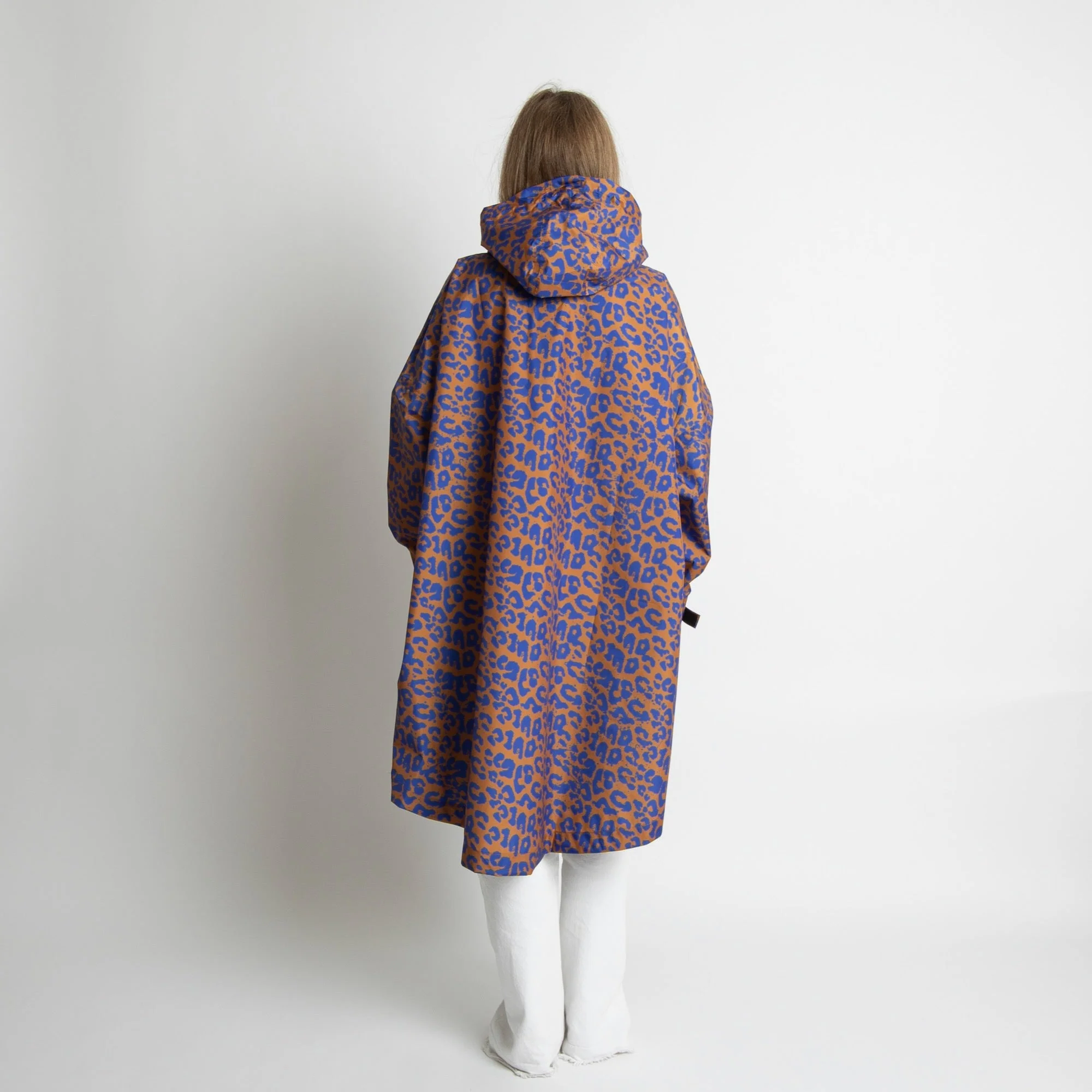 Raincoat leo splashes electric blue/caramel - Image 14